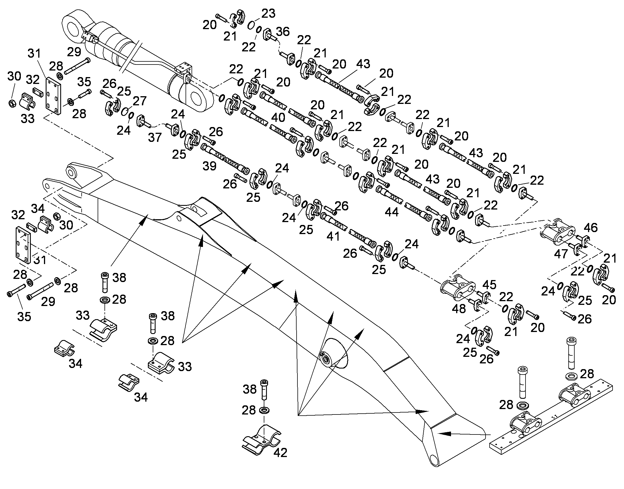ШЛАНГ 25X505 10467527 LIEBHERR