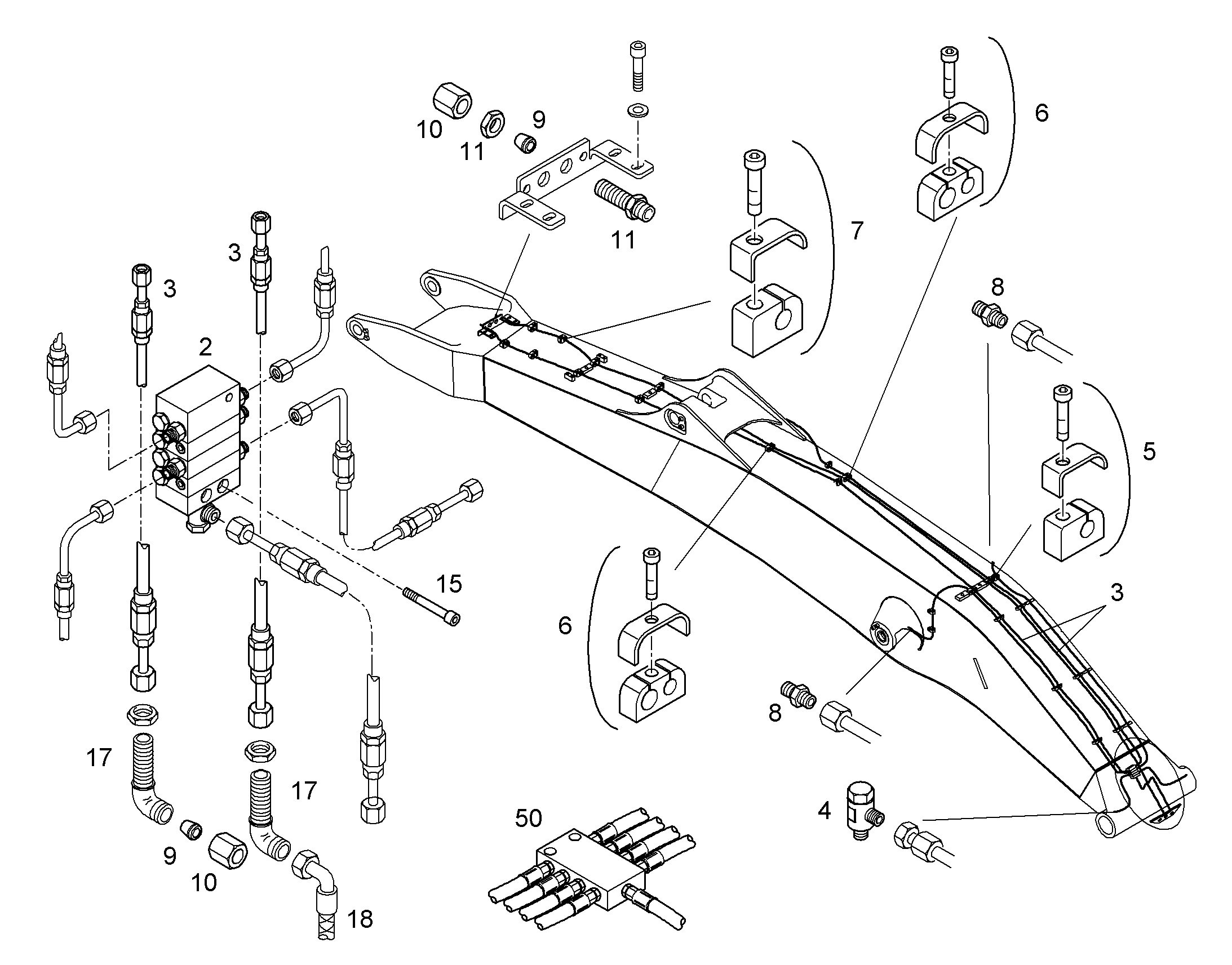 РАСПРЕДЕЛИТЕЛЬ MX-F 4/5 10030395 LIEBHERR