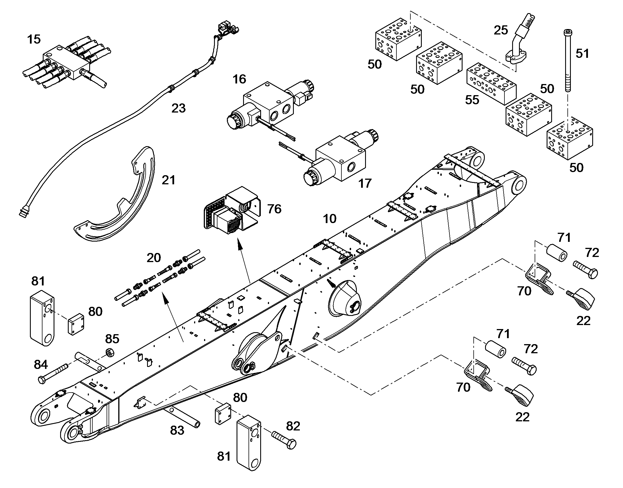 КОМПЛЕКТ ПРОВОДОВ НА МОНОБЛОКЕ 10379372 LIEBHERR