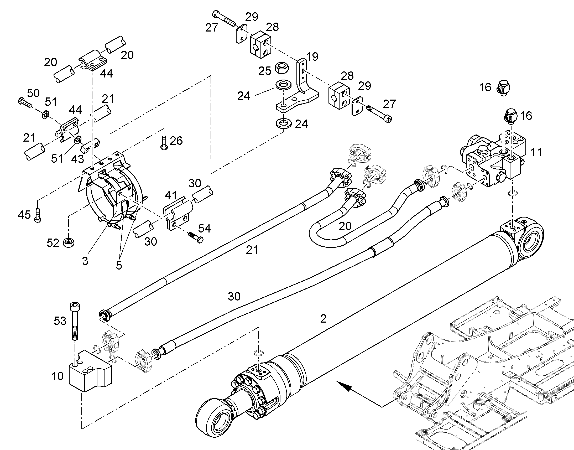 ЗАЩ.ТРУБЫ ПОДЪЕМ.ЦИЛИНДР 10851938 LIEBHERR