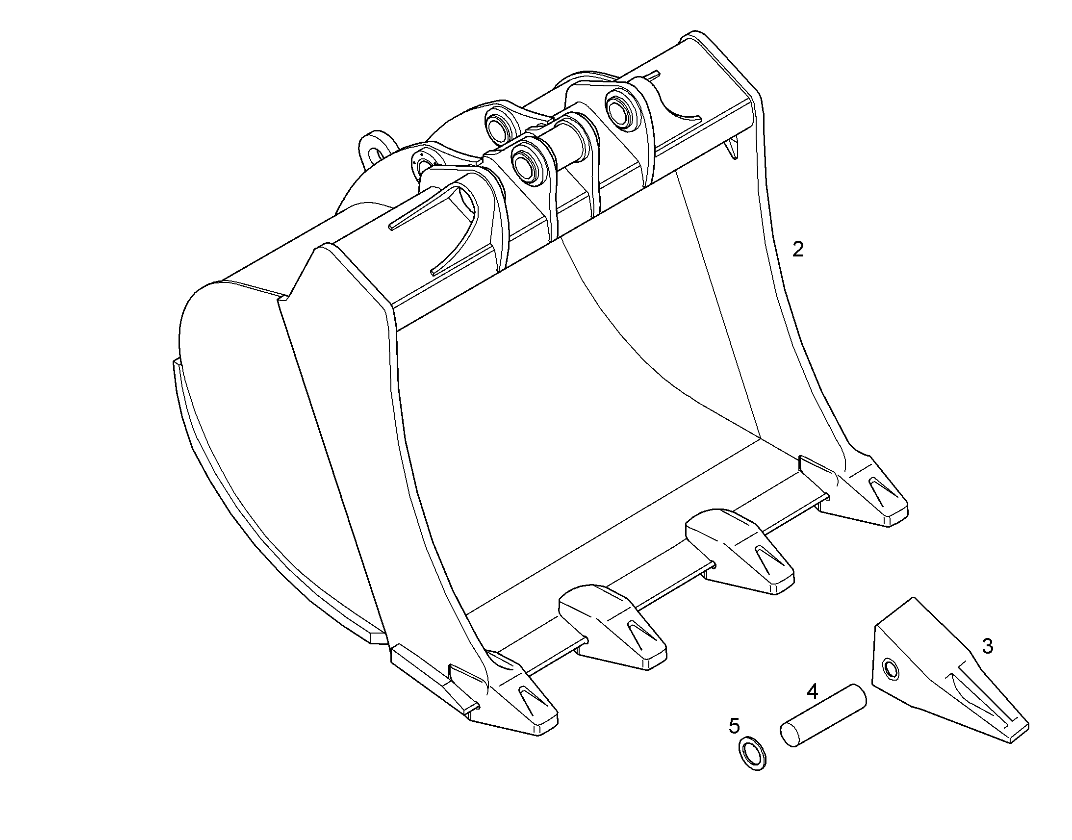 ЛОПАТА ОБРАТНАЯ 10086224 LIEBHERR