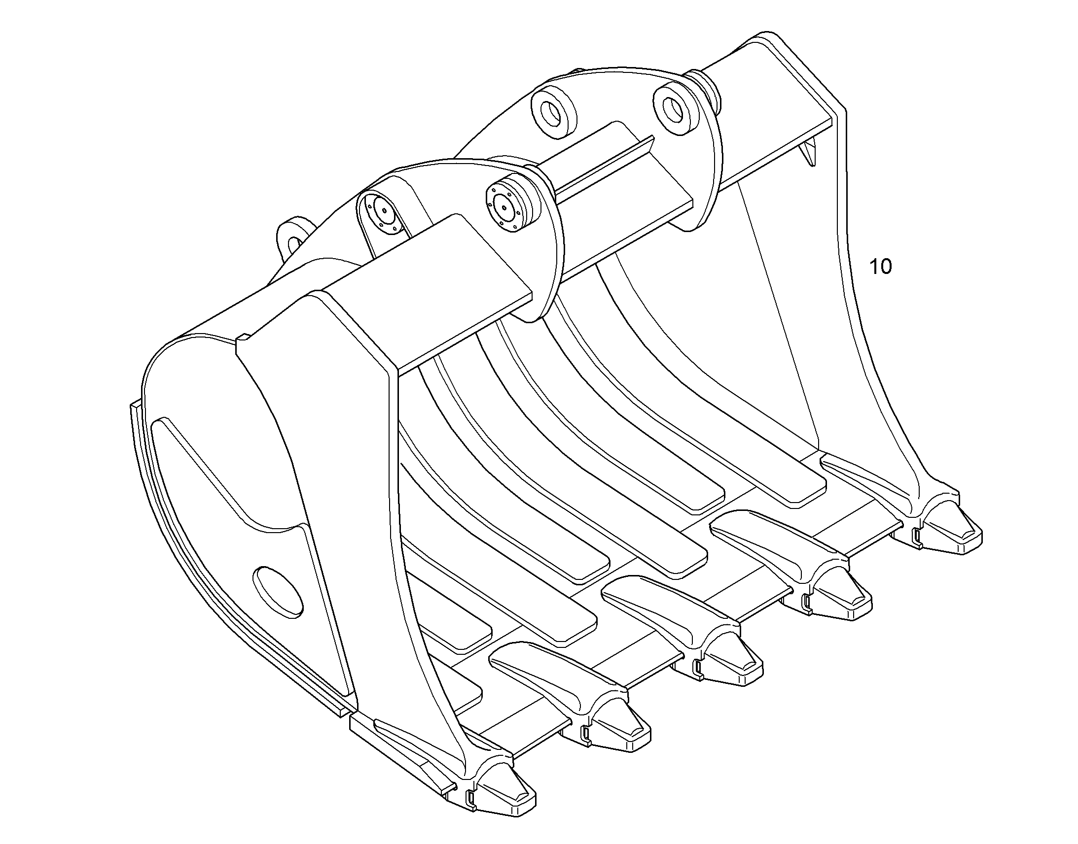 ЛОПАТА ОБРАТНАЯ HD 2100MM 4,30M3 10358770 LIEBHERR