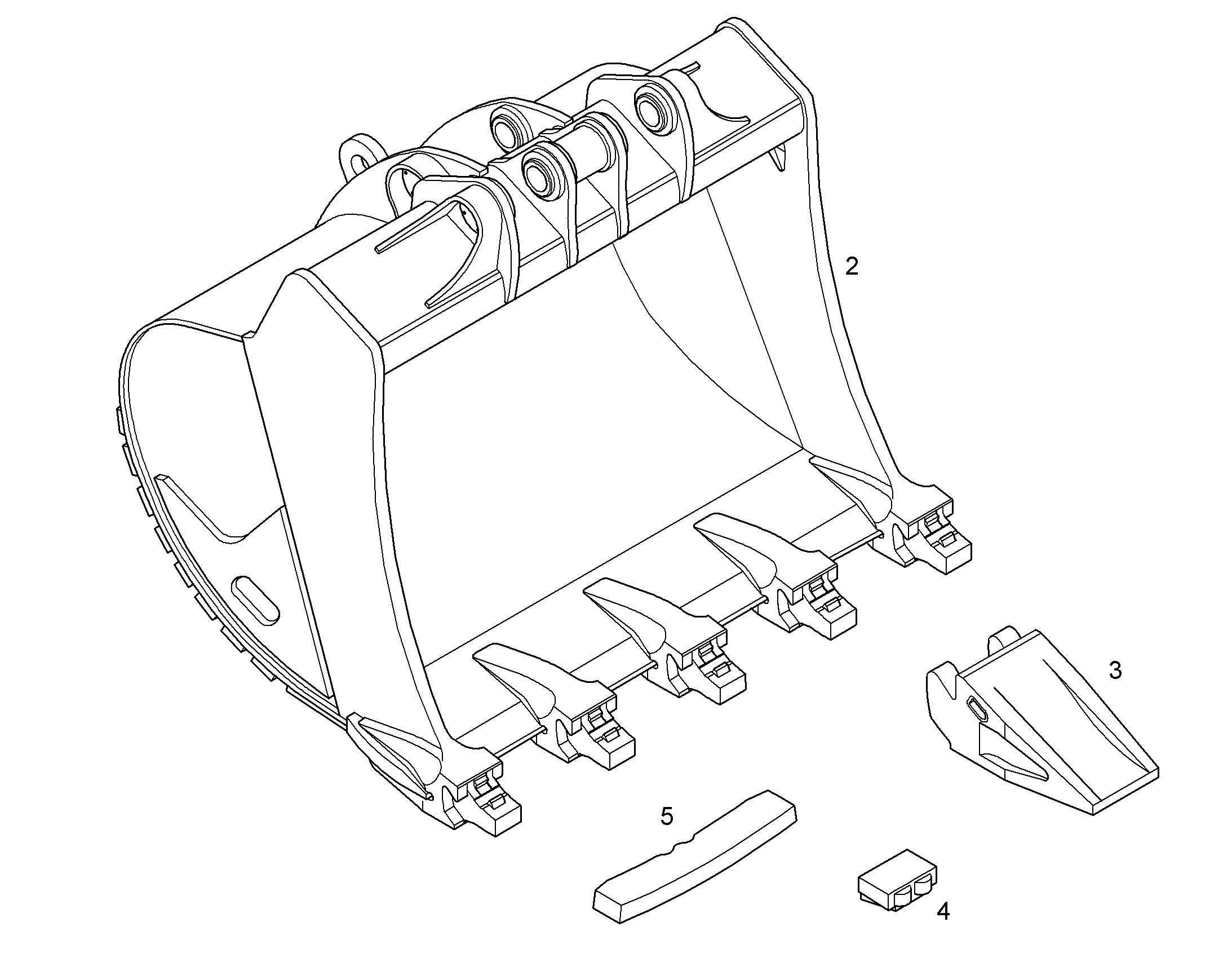ЛОПАТА ОБРАТНАЯ HD 9804867 LIEBHERR