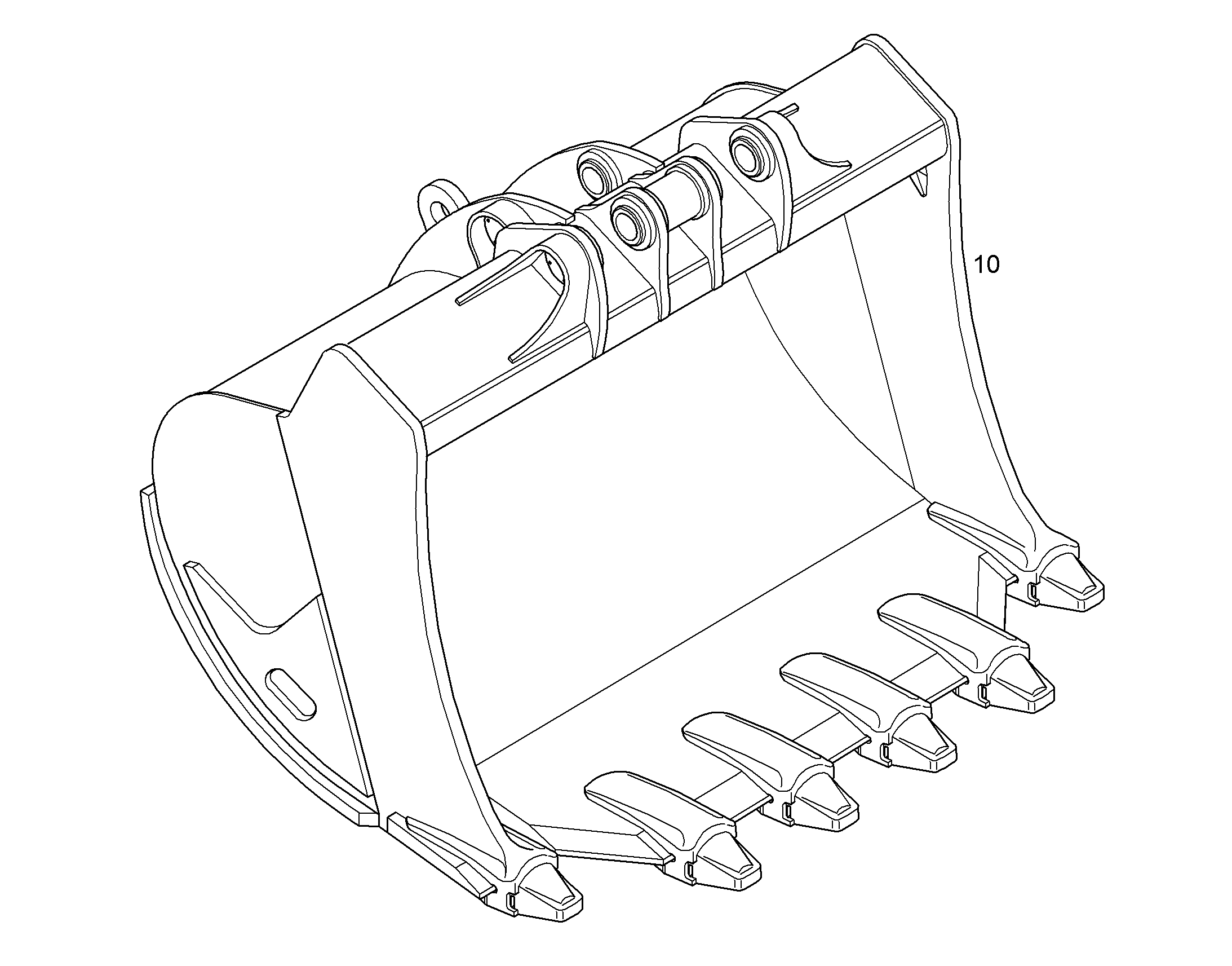 ЛОПАТА ОБРАТНАЯ 10092242 LIEBHERR