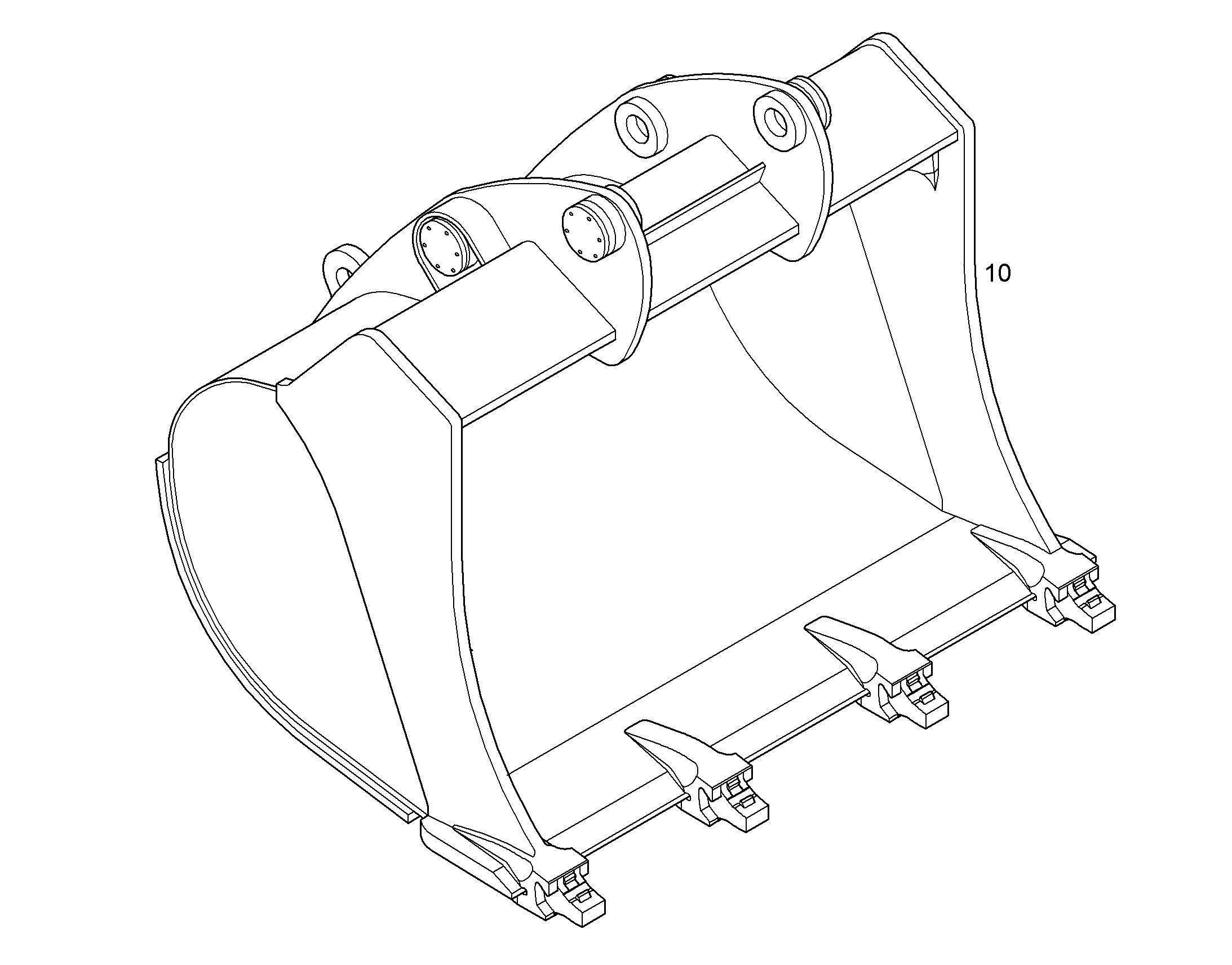 ЛОПАТА ОБРАТНАЯ 10389376 LIEBHERR