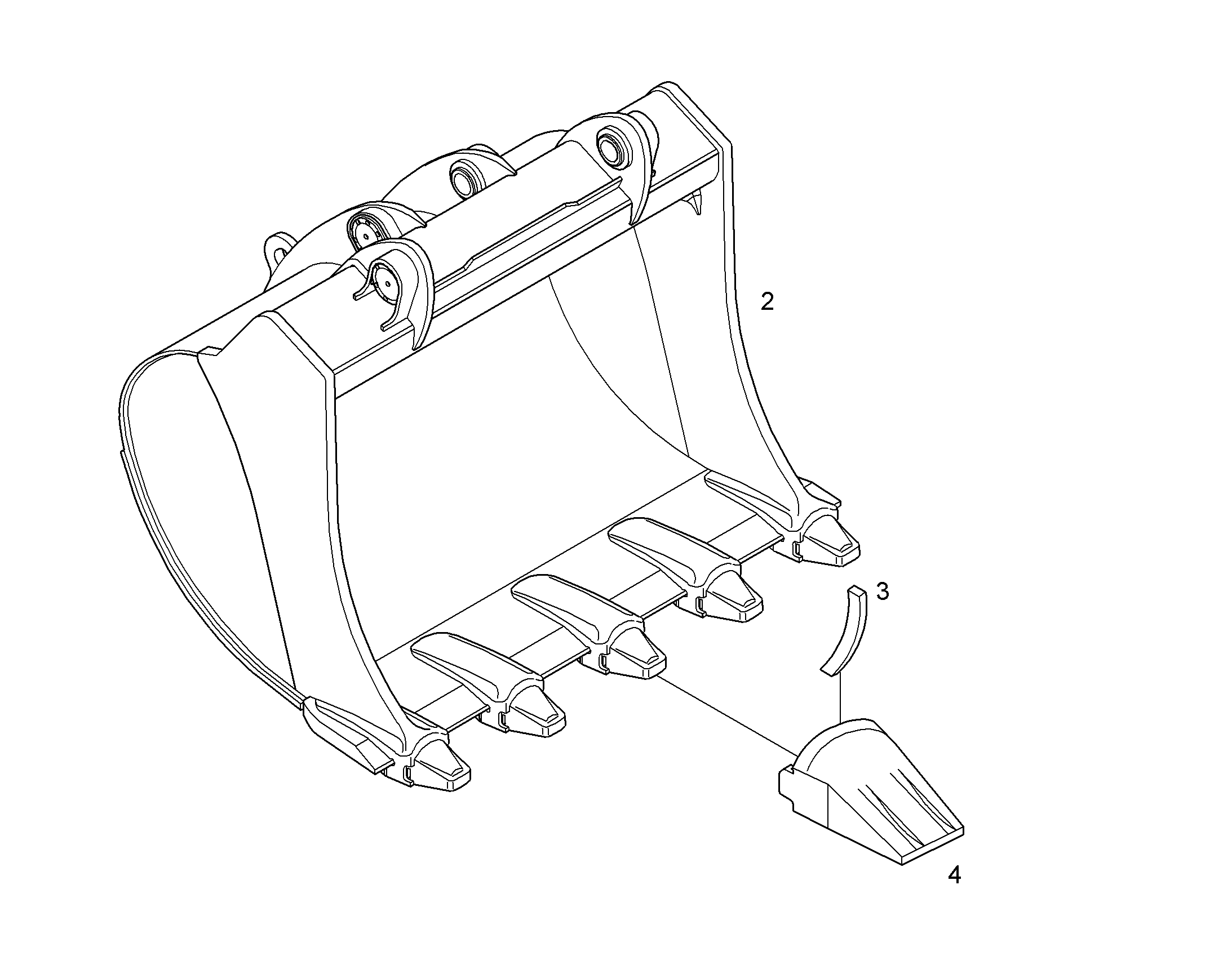 ЛОПАТА ОБРАТНАЯ 9754457 LIEBHERR