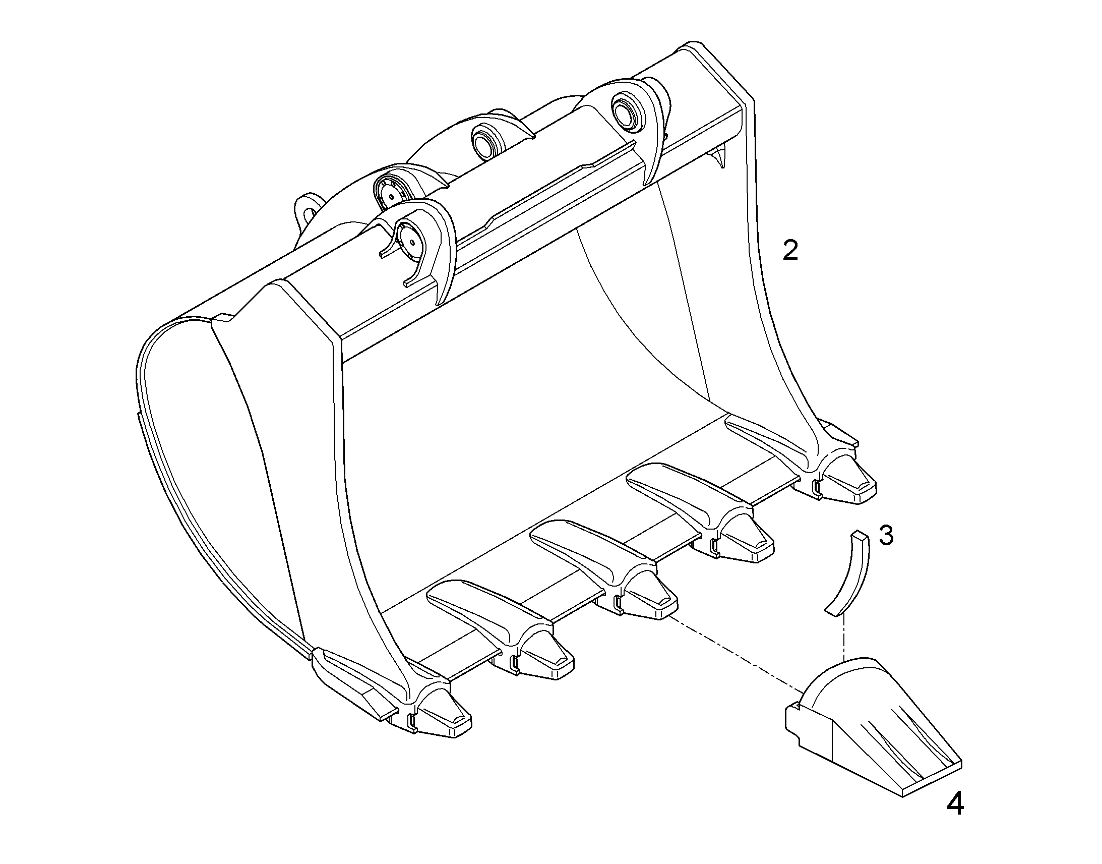 ЛОПАТА ОБРАТНАЯ 10093621 LIEBHERR