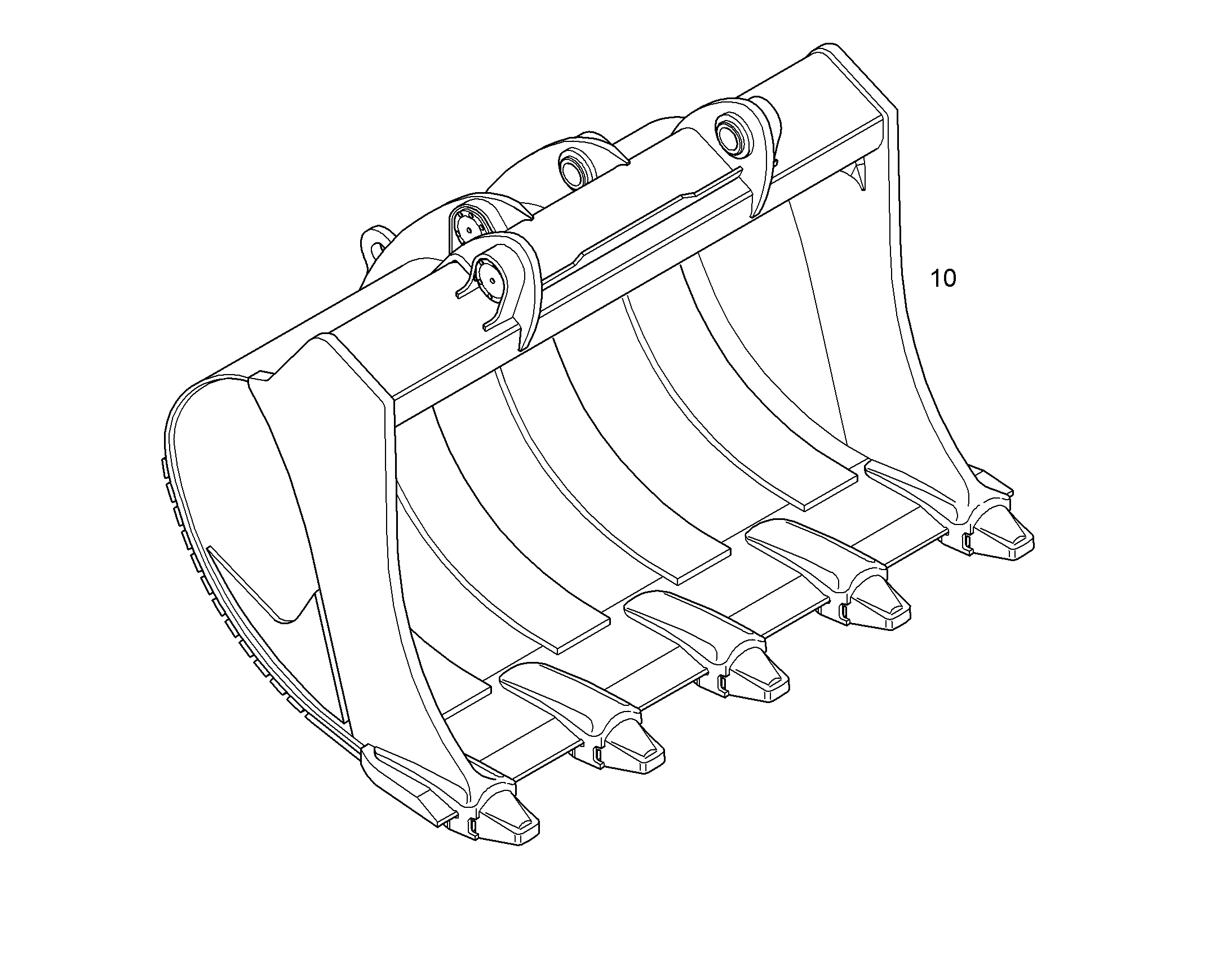 ЛОПАТА ОБРАТНАЯ HD 2250mm 5,1m³ 10094785 LIEBHERR