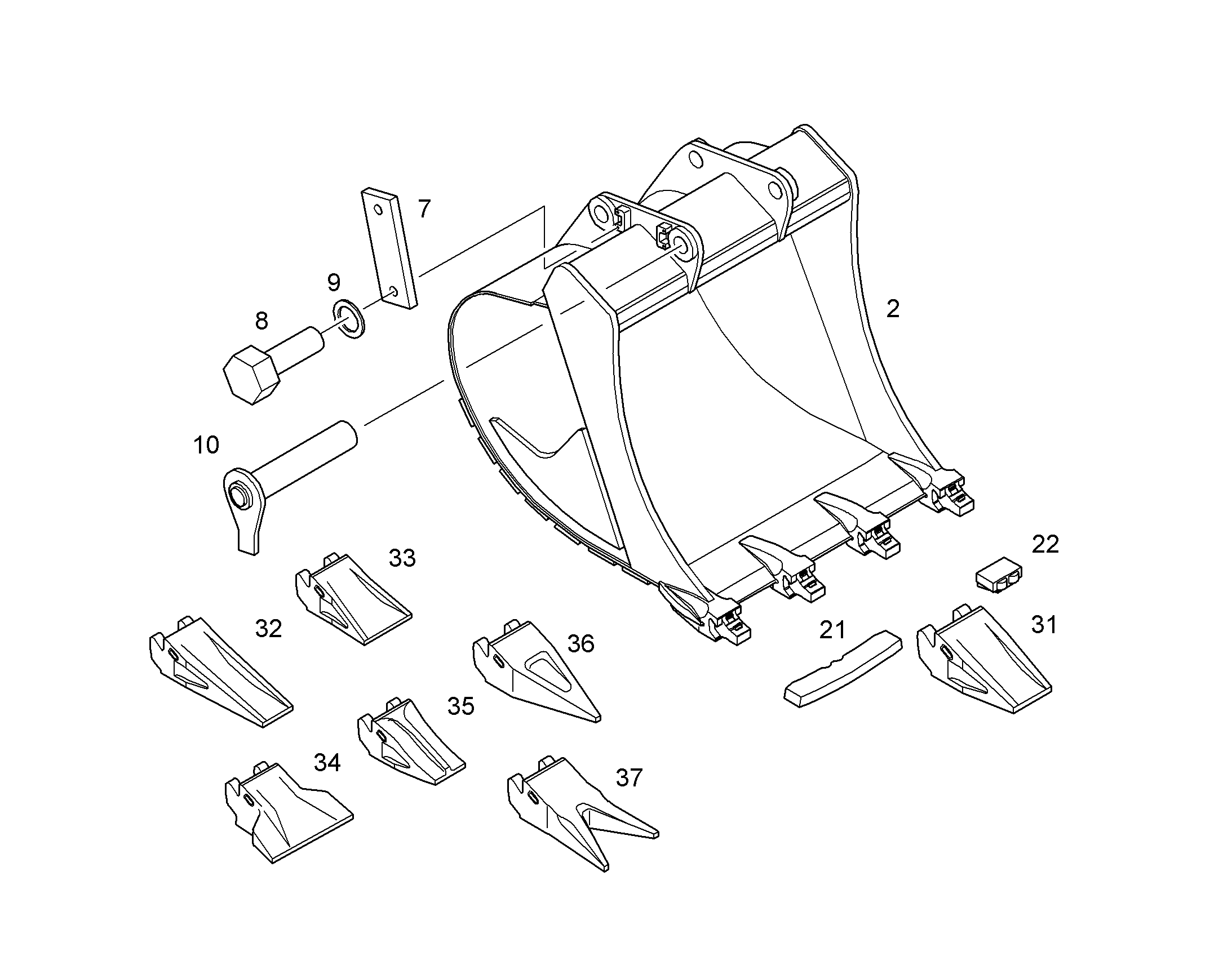 ЛОПАТА ОБРАТНАЯ HDL 10087491 LIEBHERR