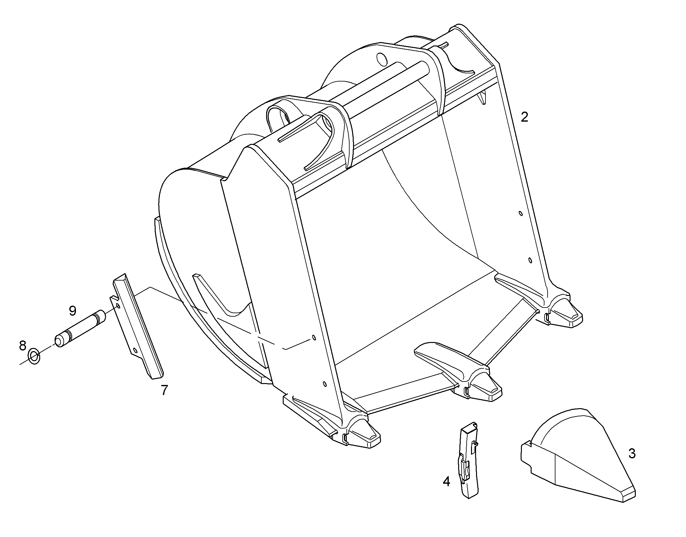 ЛОПАТА ОБРАТНАЯ HDV 10096671 LIEBHERR