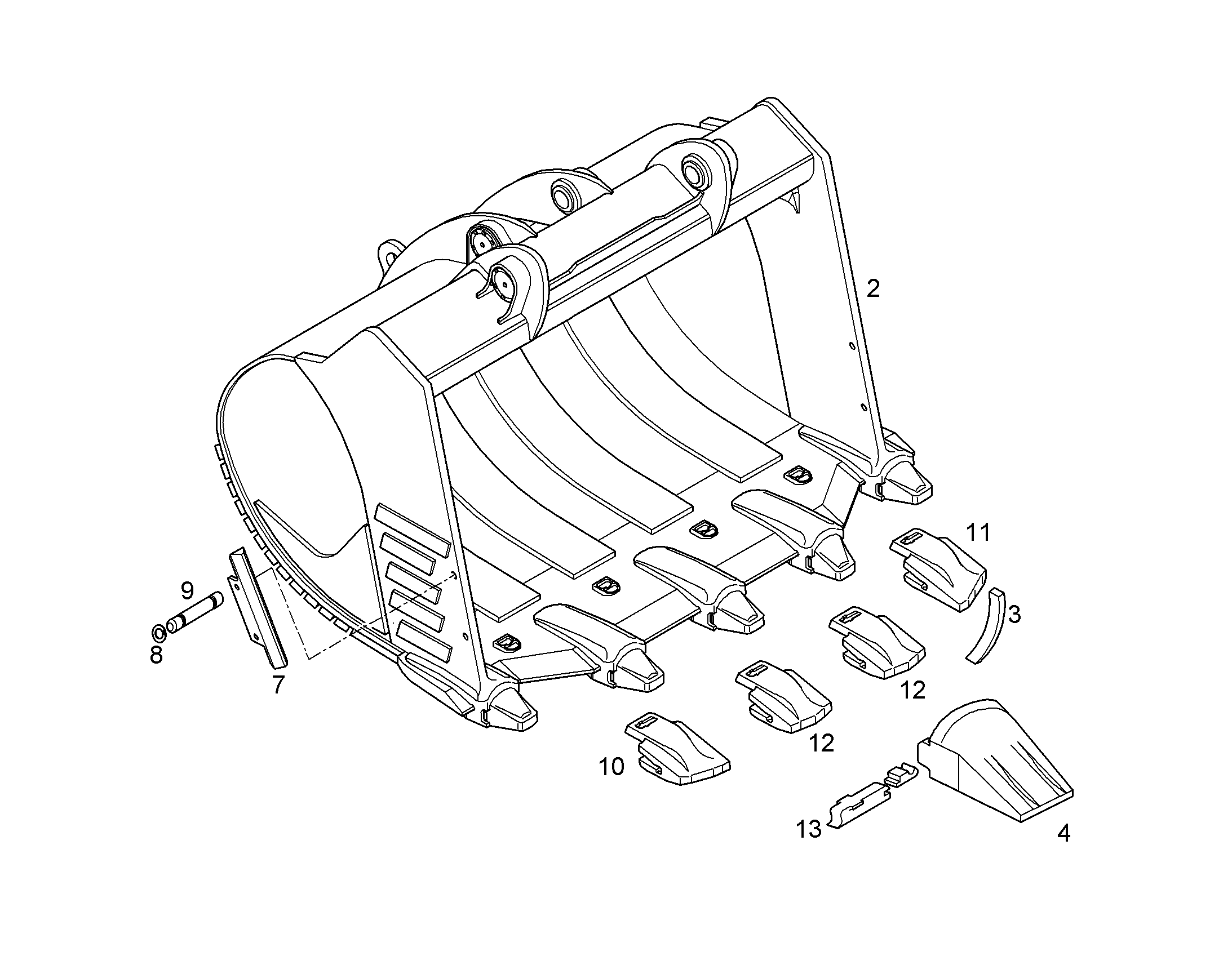 ЛОПАТА ОБРАТНАЯ HDV 10364758 LIEBHERR