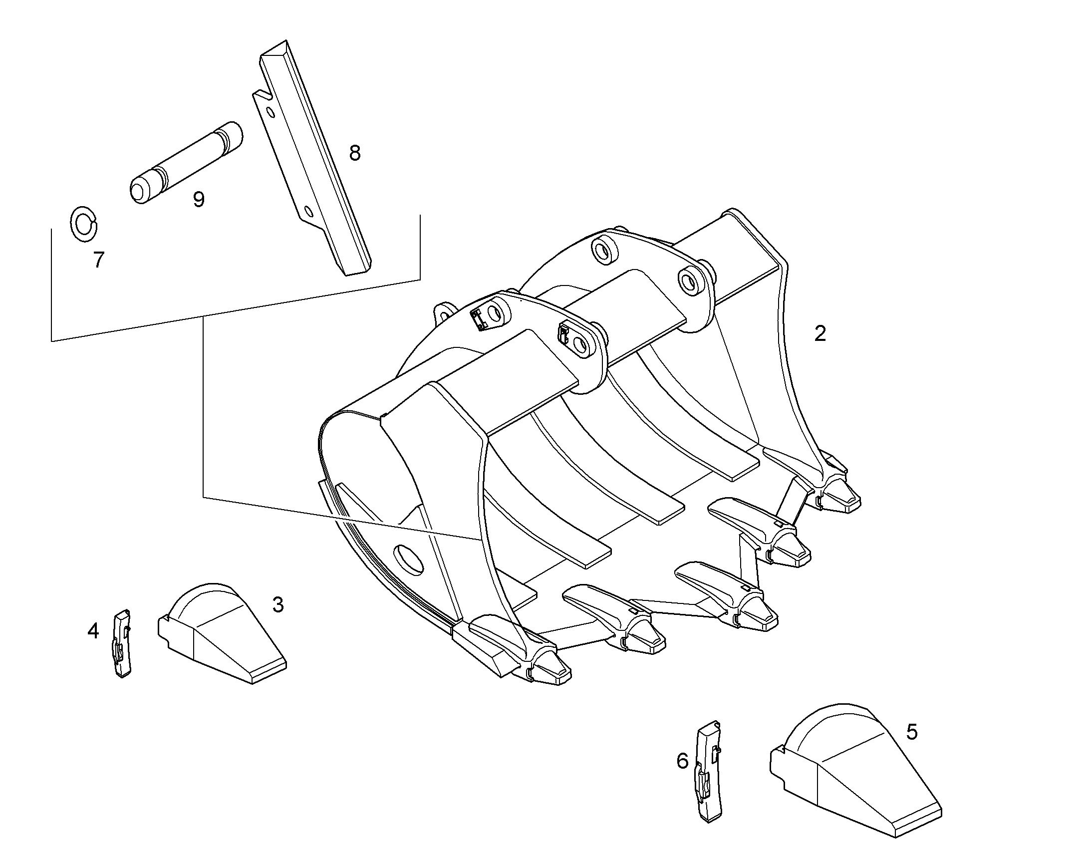 ЛОПАТА ОБРАТНАЯ HD 10364634 LIEBHERR
