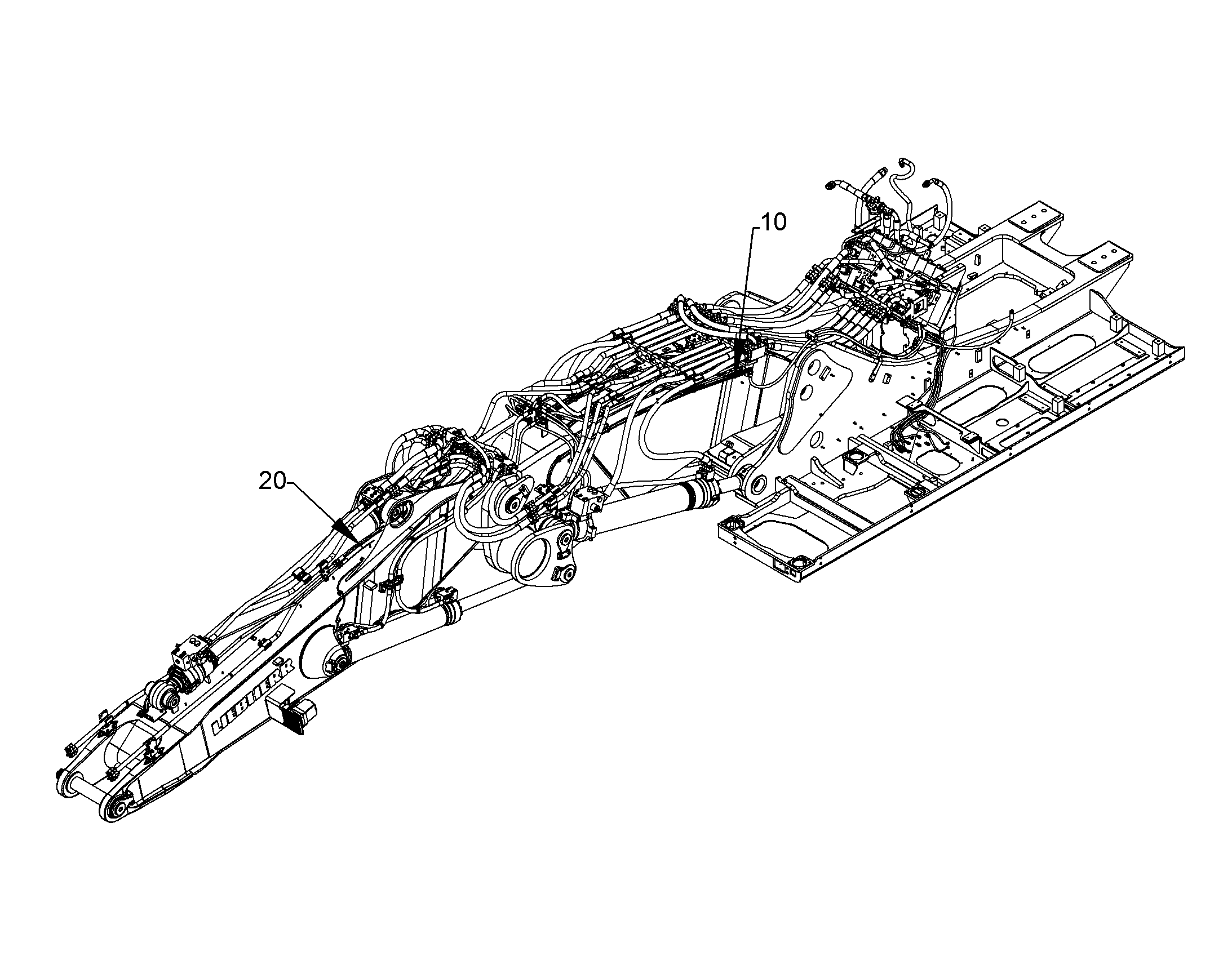 ЗАЩ.ТРУБЫ ЦИЛ.РУК. 10096808 LIEBHERR