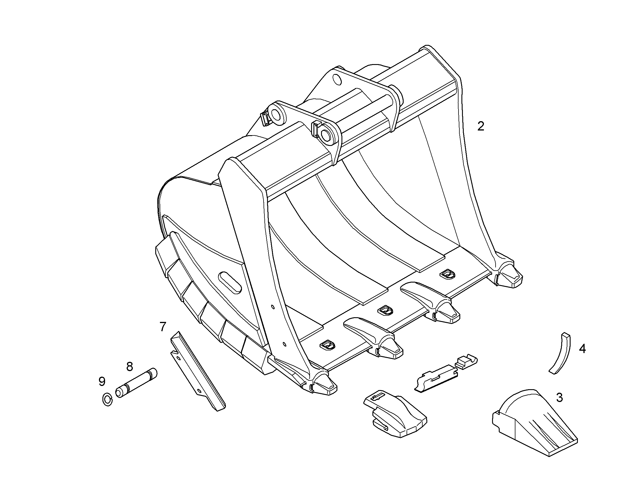 ЛОПАТА ОБРАТНАЯ HDV 10096289 LIEBHERR