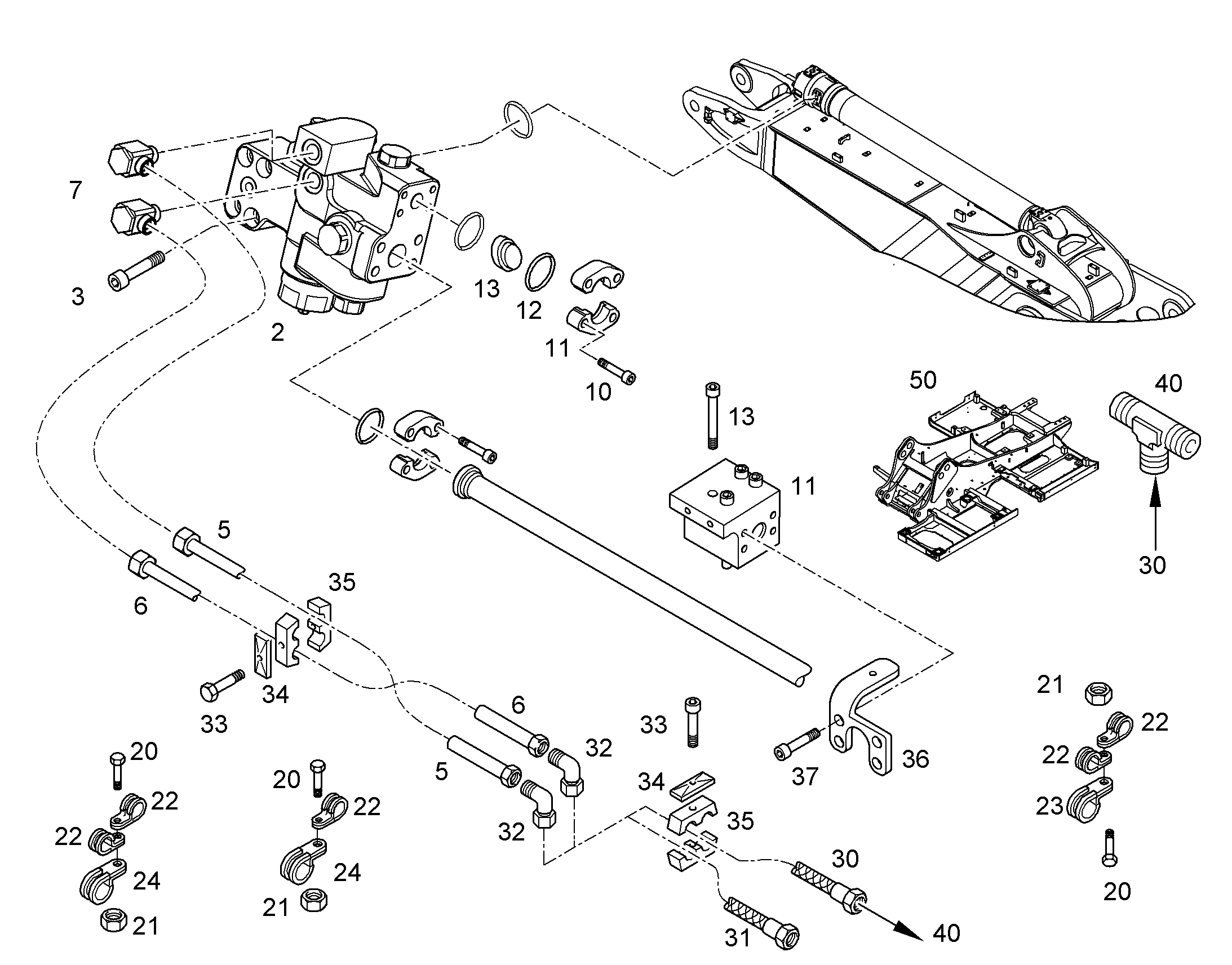 МОНТАЖНЫЕ ЧАСТИ ШАССИ 10364743 LIEBHERR