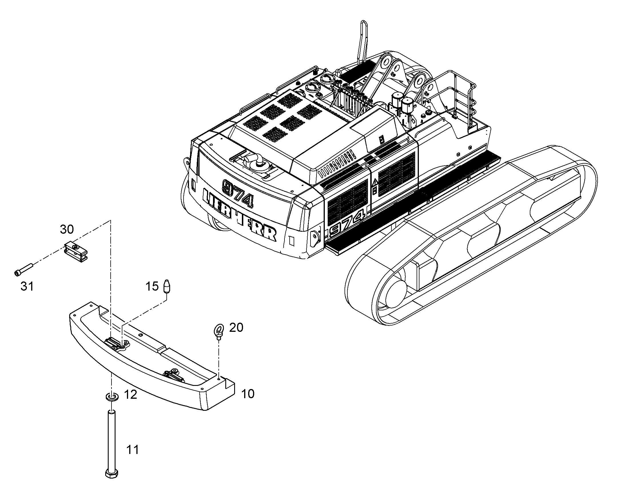 ДОПОЛНИТЕЛЬНЫЙ БАЛЛАСТ 10095711 LIEBHERR