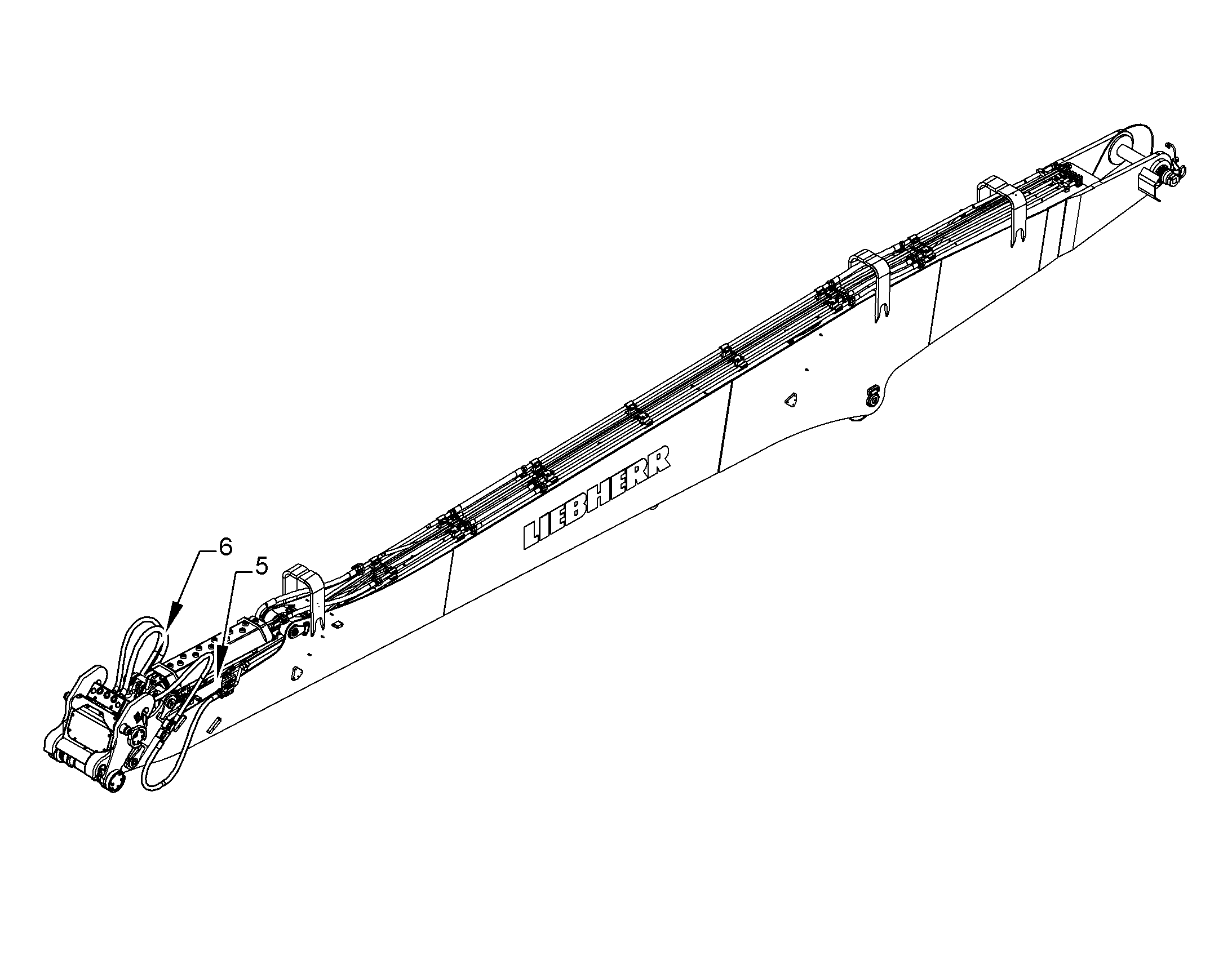 ПРОВОДКА МОНТАЖ AHS 10368180 LIEBHERR