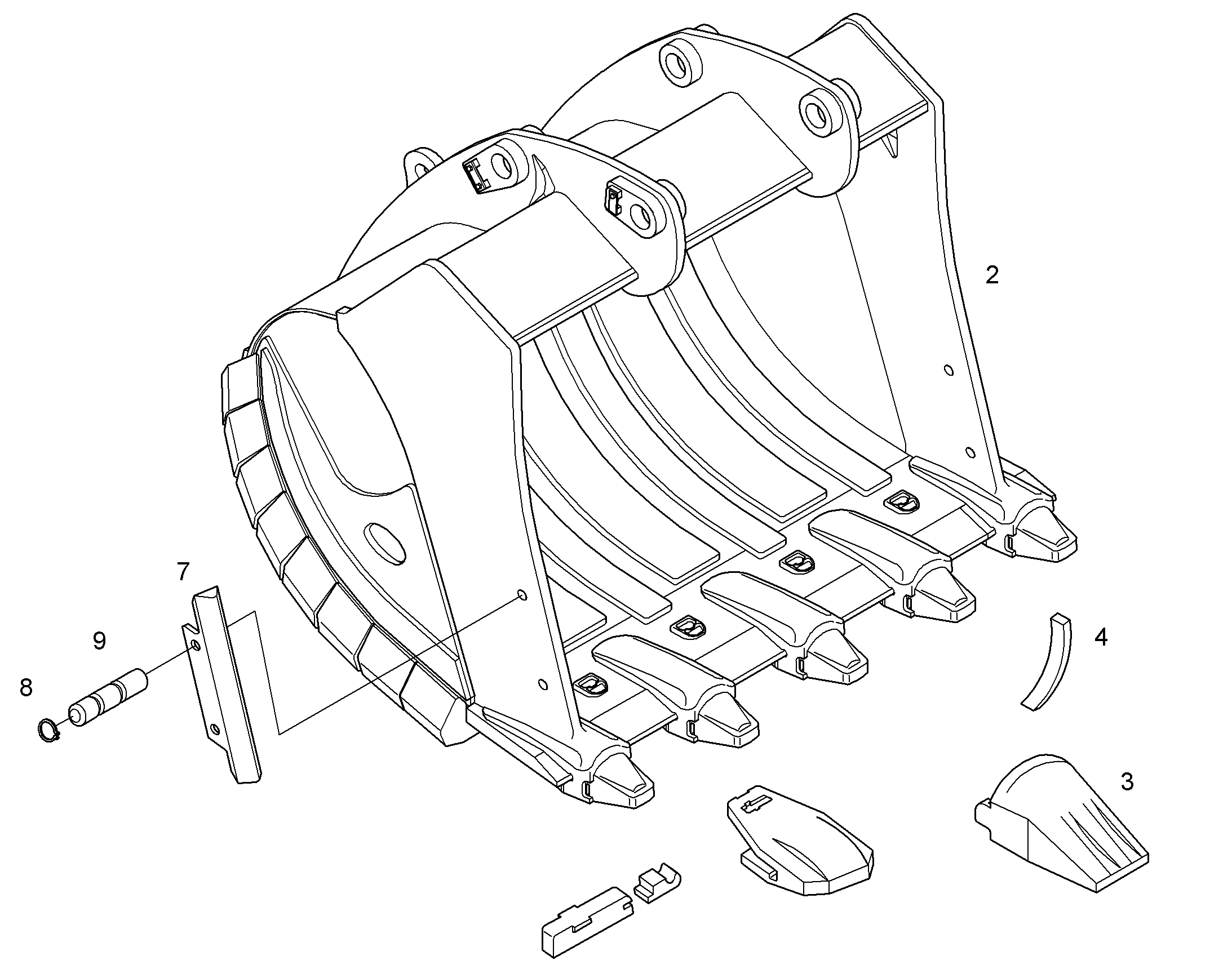ЛОПАТА ОБРАТНАЯ HDV 10368499 LIEBHERR