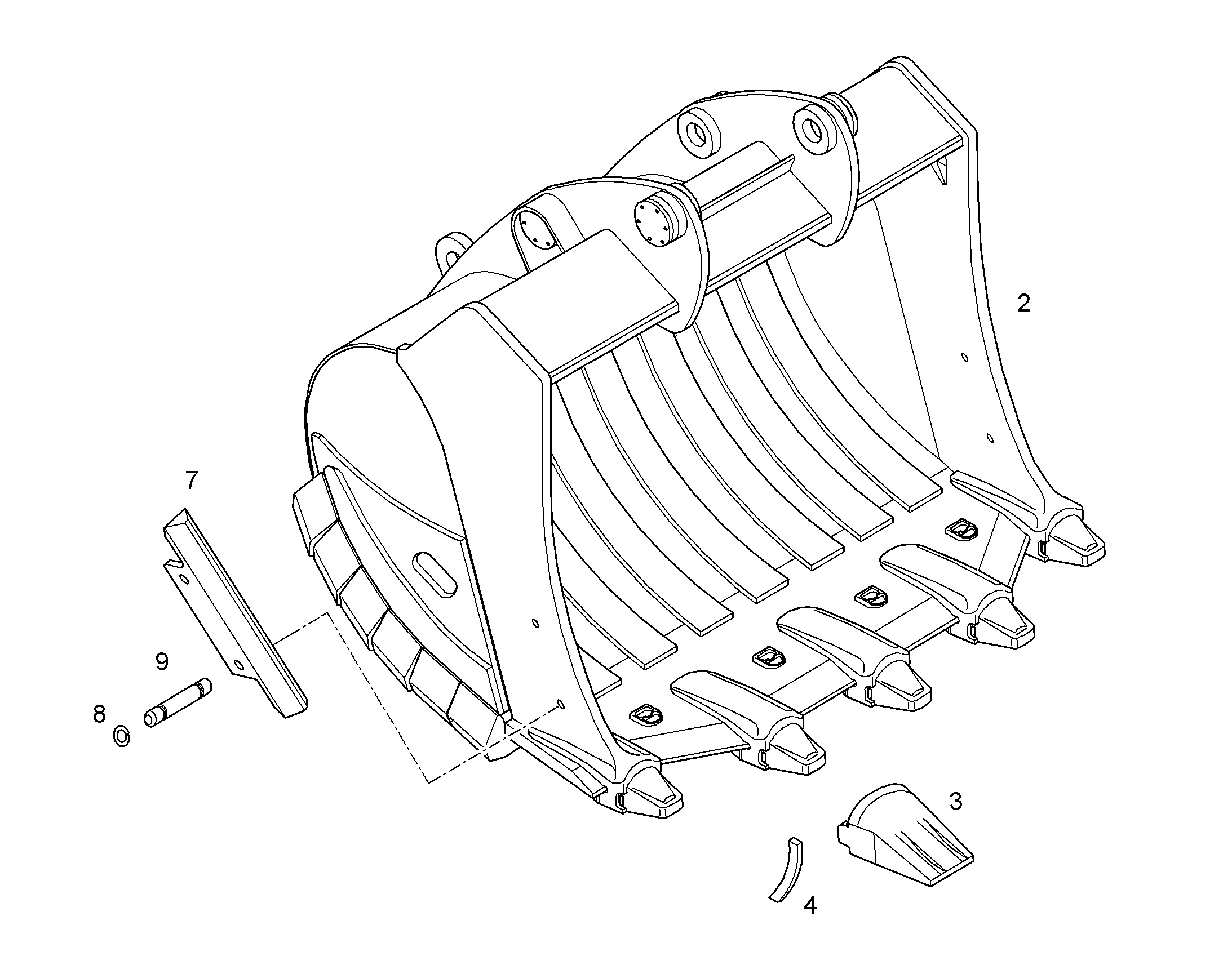 ЛОПАТА ОБРАТНАЯ HDV 10368927 LIEBHERR