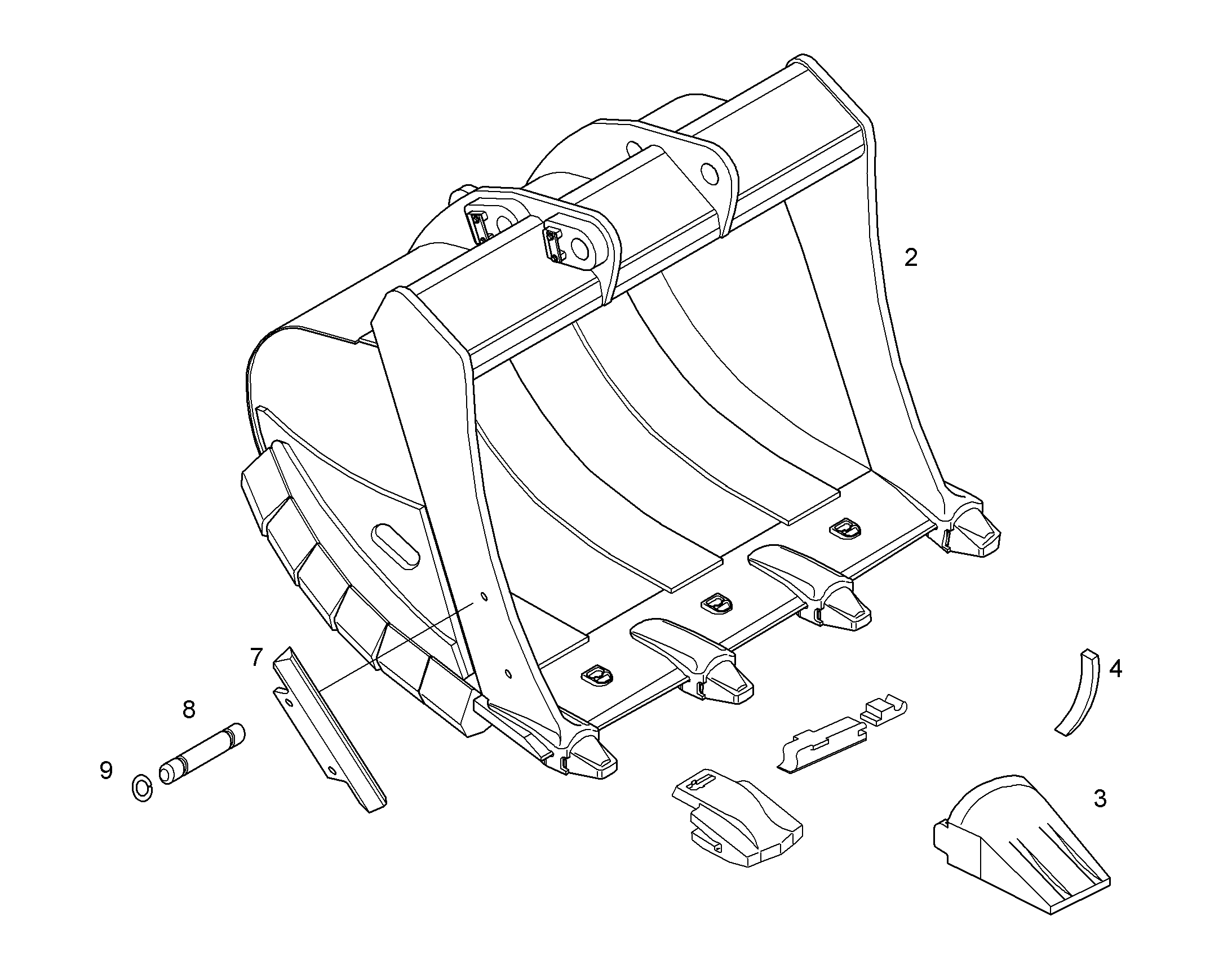 ЛОПАТА ОБРАТНАЯ HDV 10368391 LIEBHERR