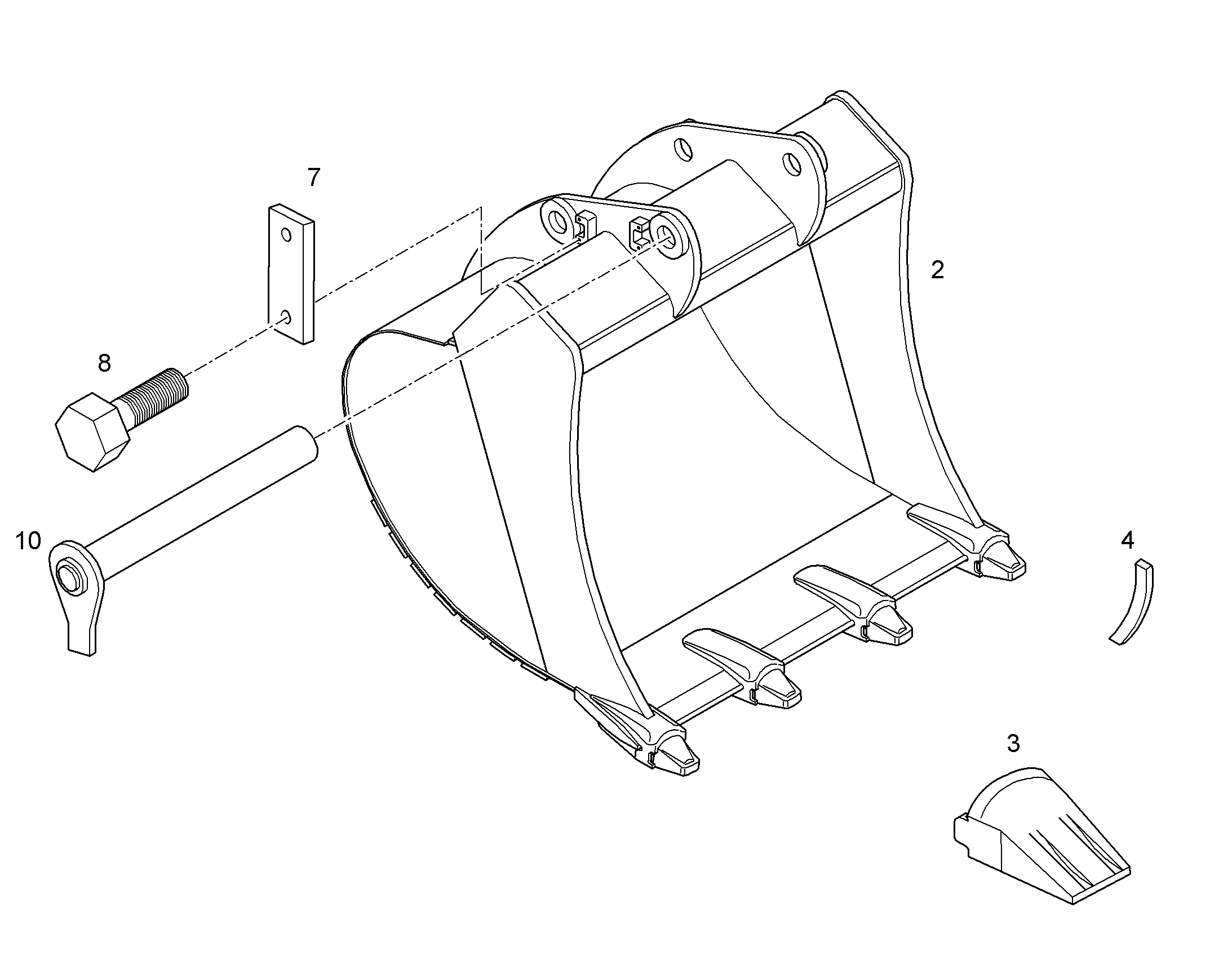 ЛОПАТА ОБРАТНАЯ 10368353 LIEBHERR