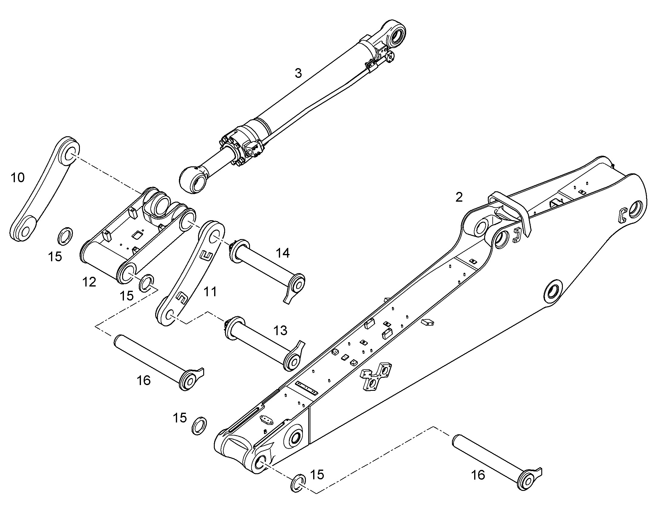 РУКОЯТЬ КОВША 3.30M 10066609 LIEBHERR