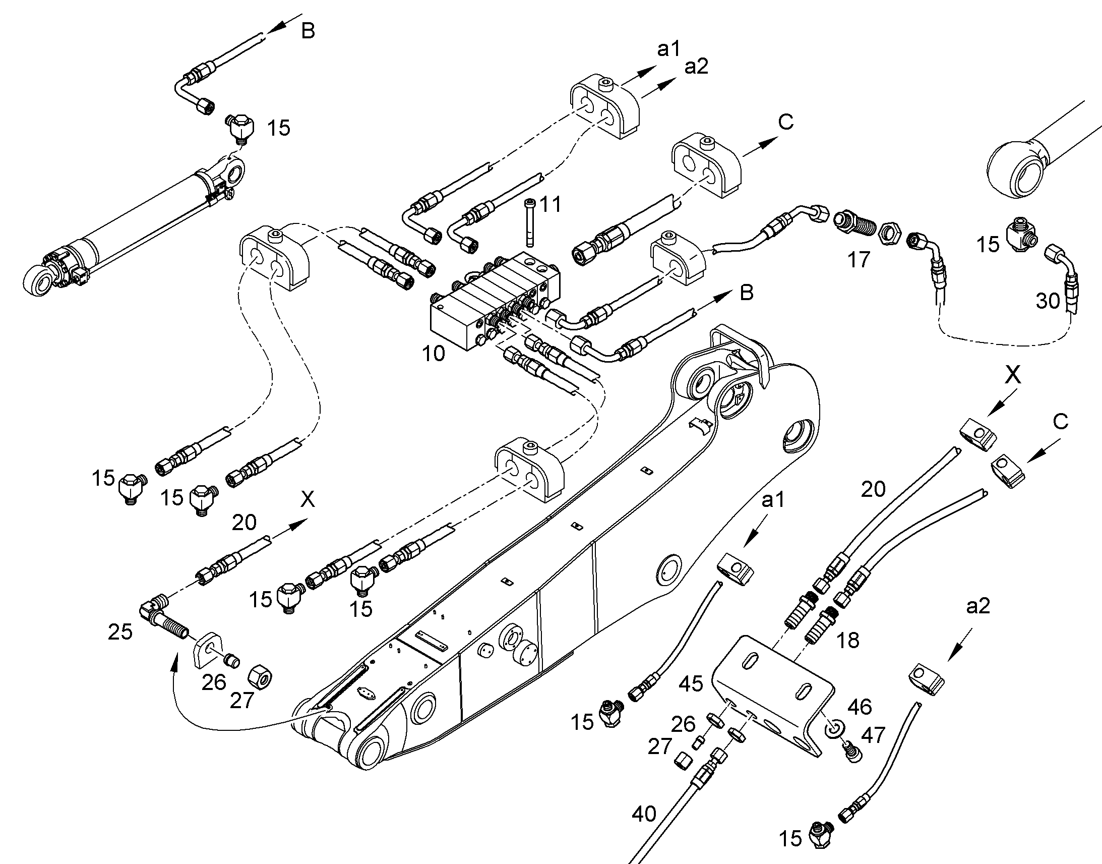 ШЛАНГ 6,3X5075 10298933 LIEBHERR