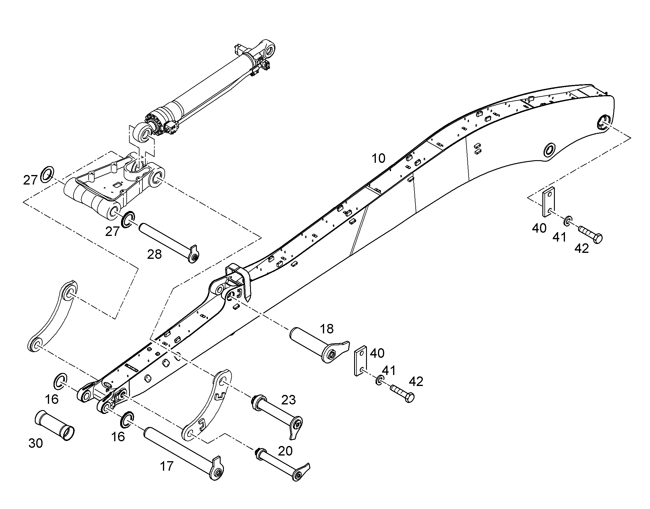 РУКОЯТЬ КОВША ДЛЯ КОВША 934C'MU'8,50M 10086718 LIEBHERR
