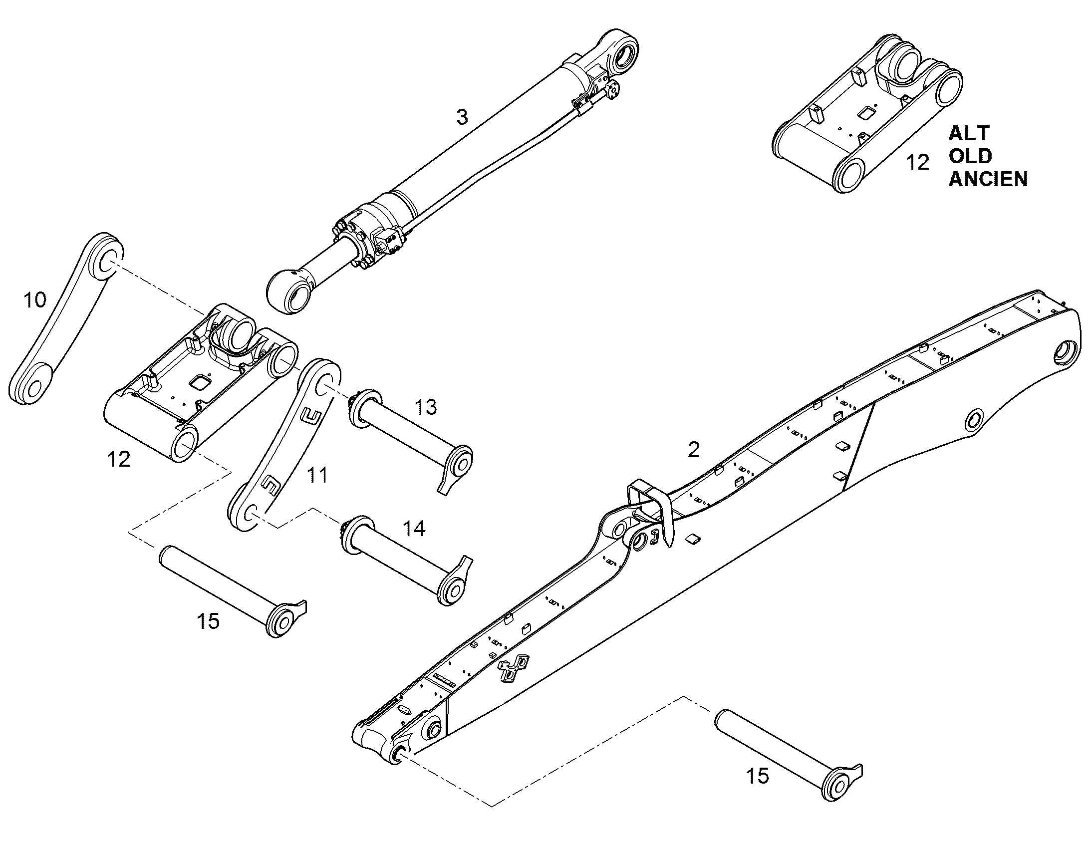 РУКОЯТЬ КОВША 10385587 LIEBHERR
