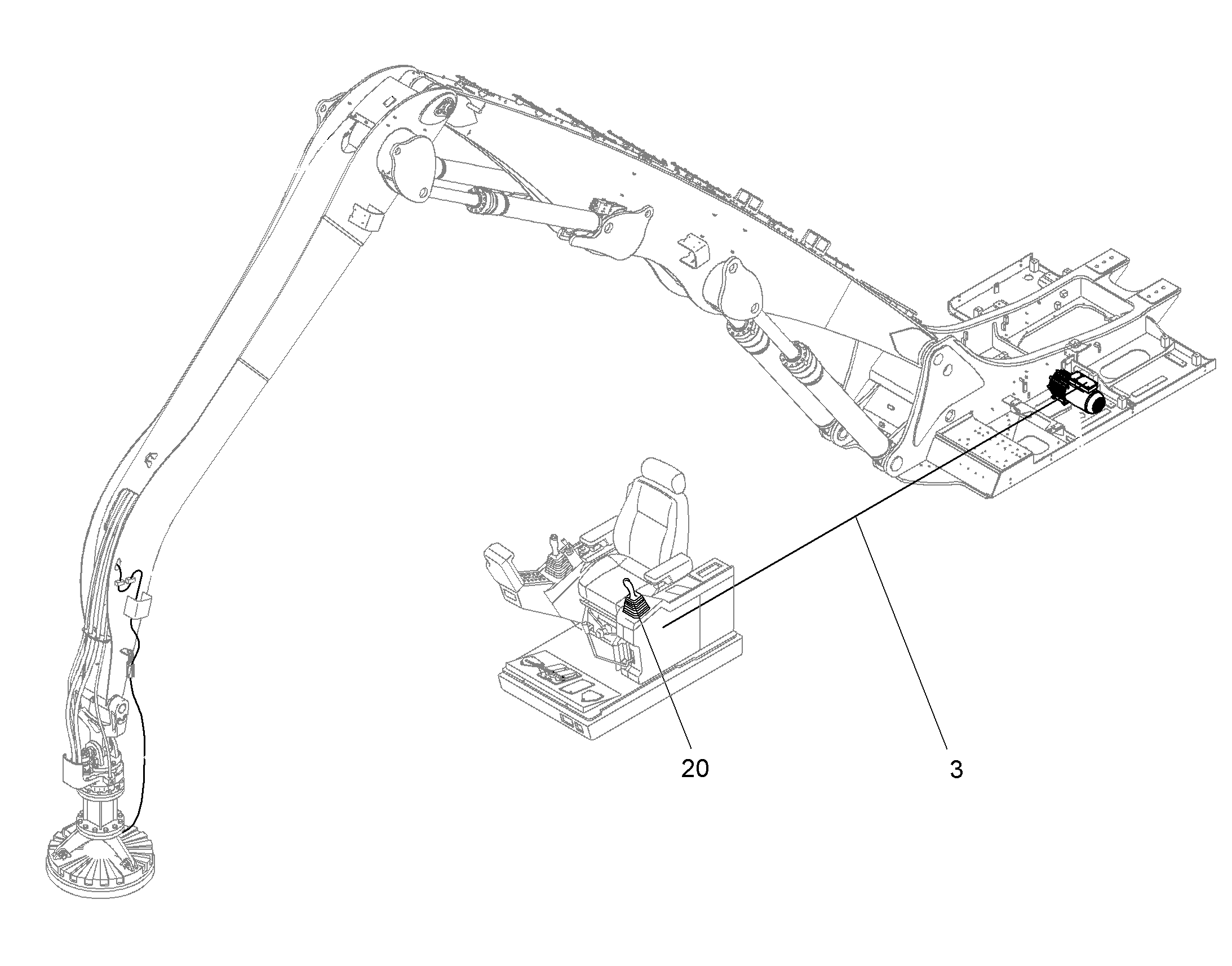 КОМАНДО-КОНТРОЛЛЕР ЛЕВЫЙ 10364419 LIEBHERR