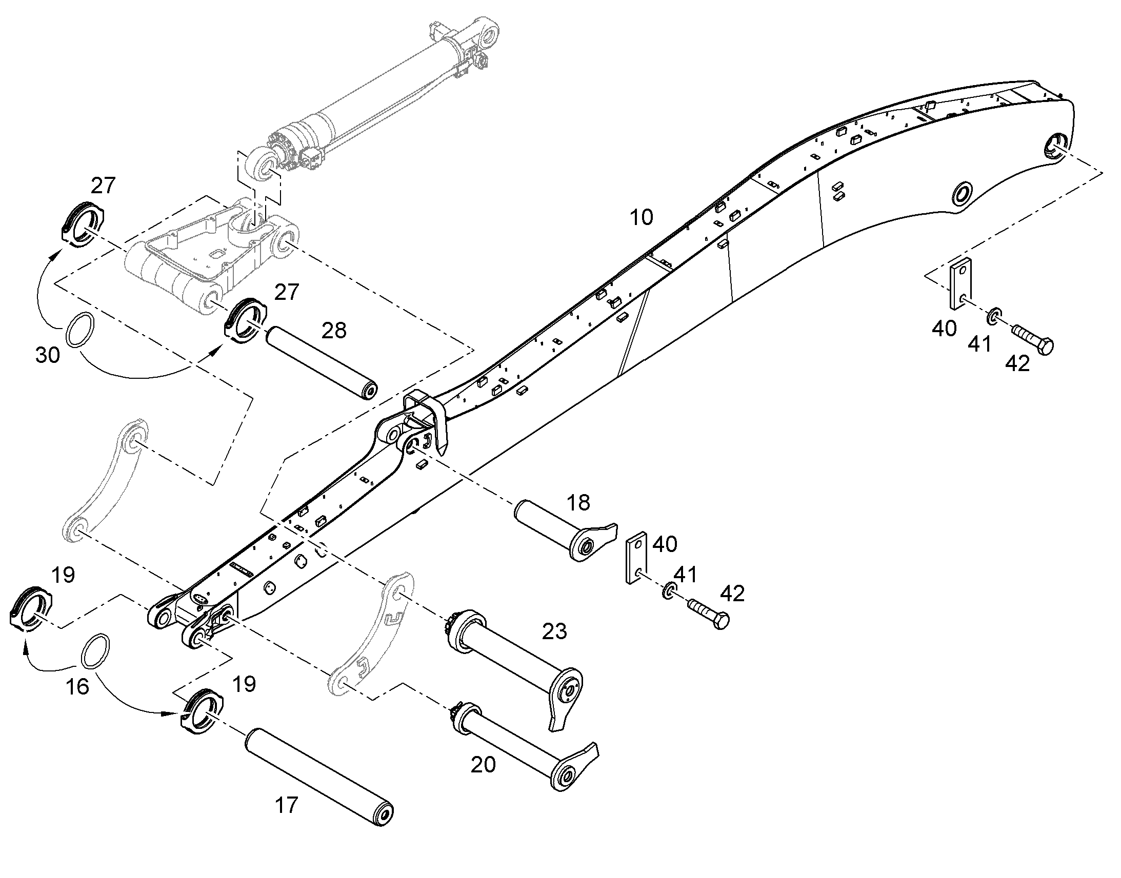 РУКОЯТЬ КОВША ДЛЯ КОВША 934C'MU'8,50M 10087094 LIEBHERR