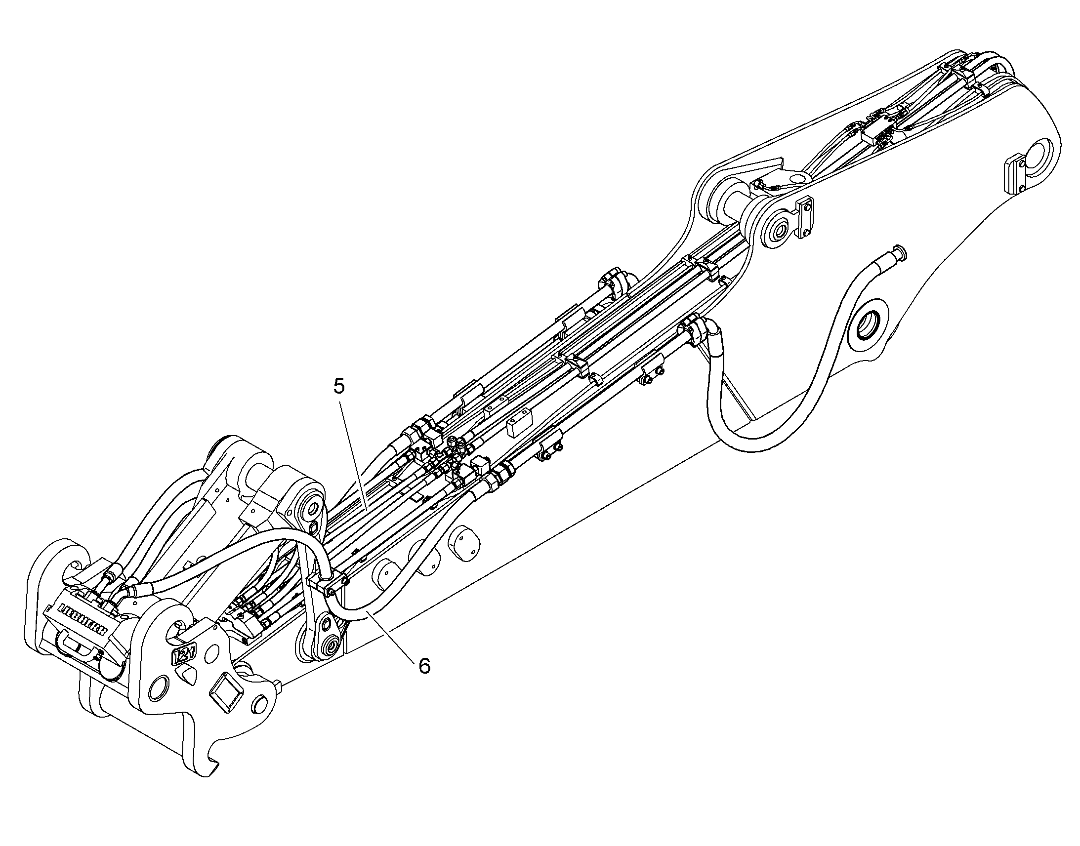 ПРОВОДКА МОНТАЖ AHS 10092665 LIEBHERR
