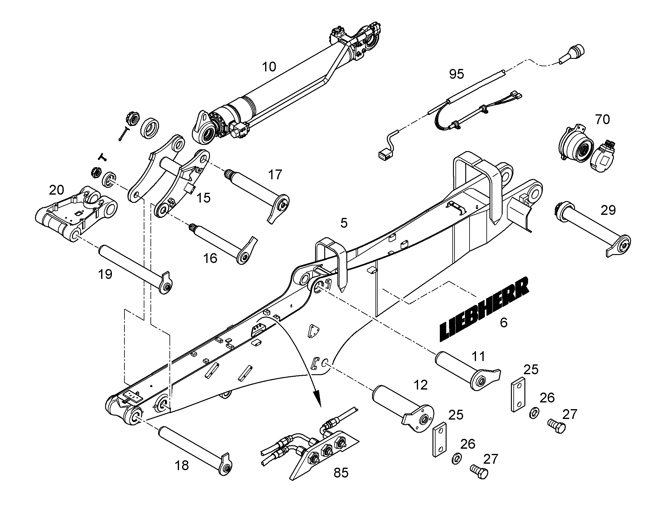 DUST SUPPRESSION SYSTEM 12414834 LIEBHERR