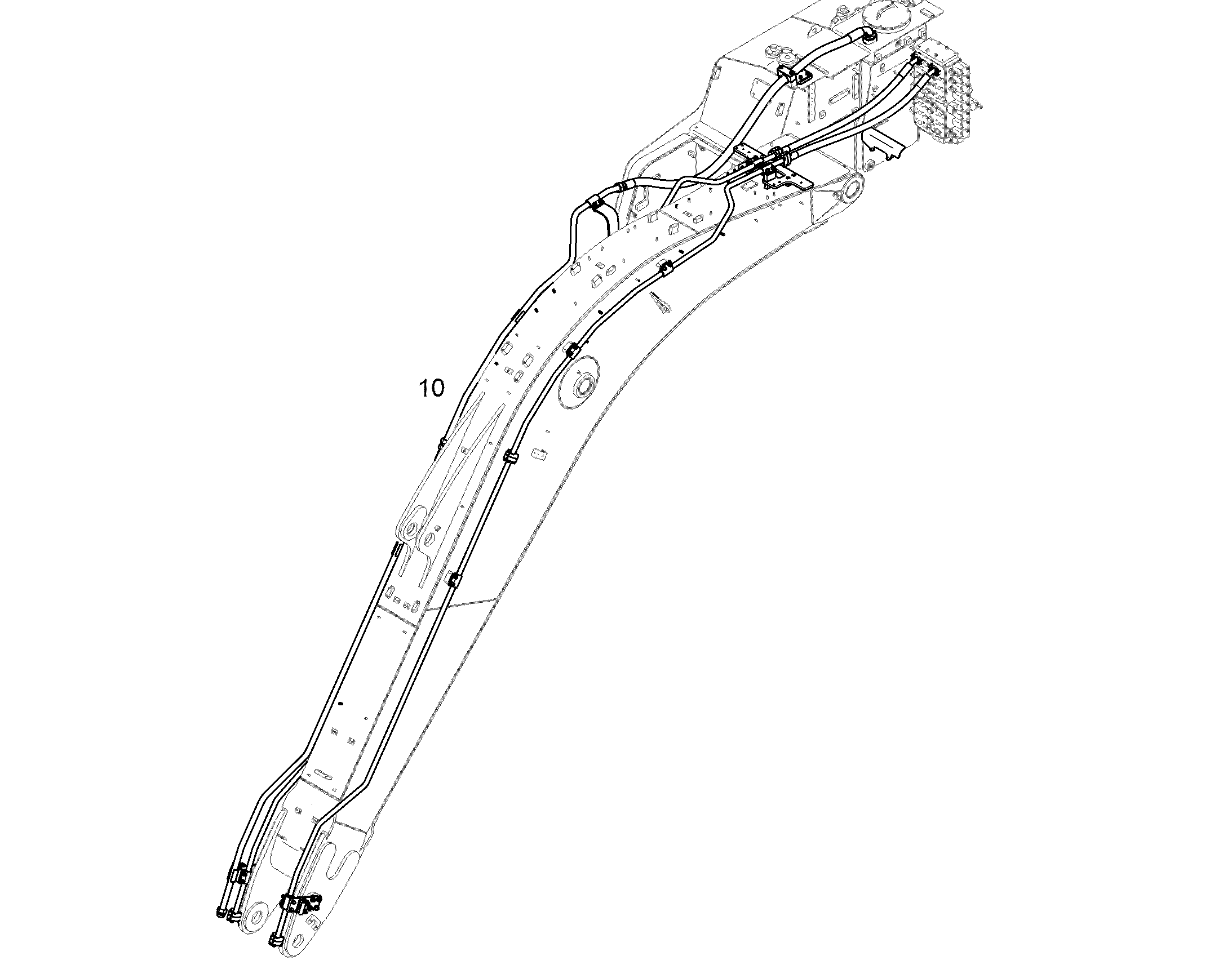 ПРОВОДКА МОНТАЖ AHS 10072701 LIEBHERR