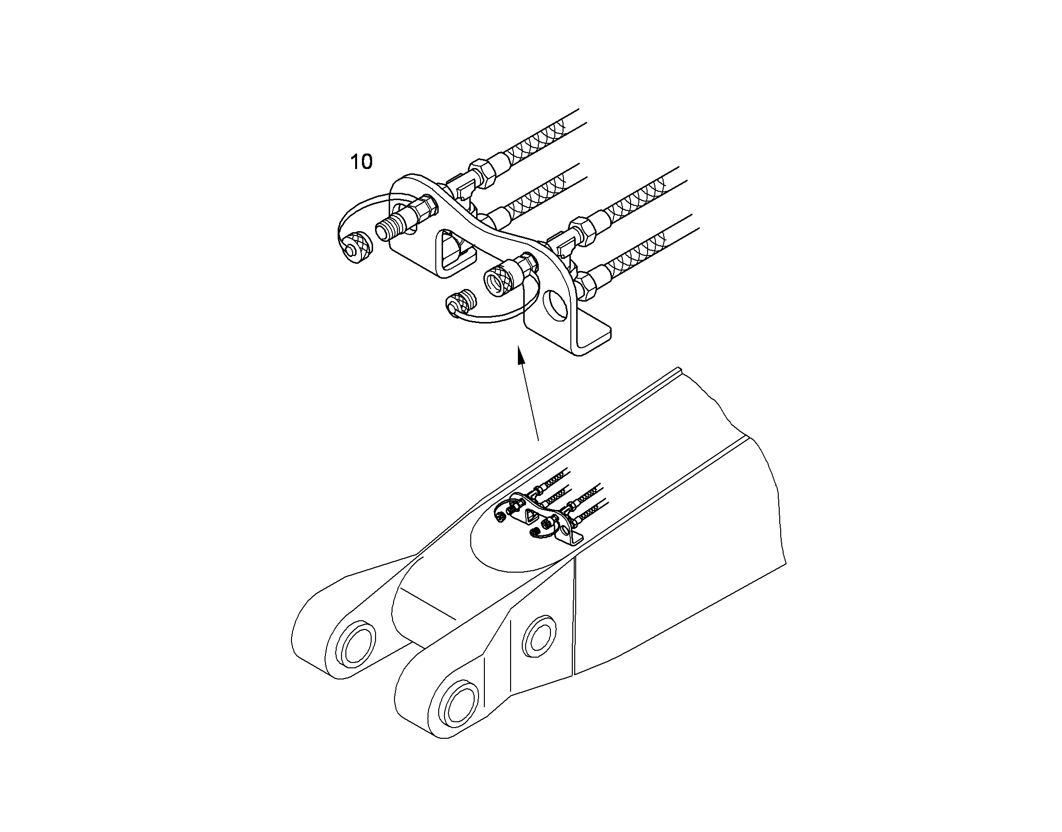 ПРОВОДКА ПРИВОД МЕХ. ПОВОРОТА 10372364 LIEBHERR