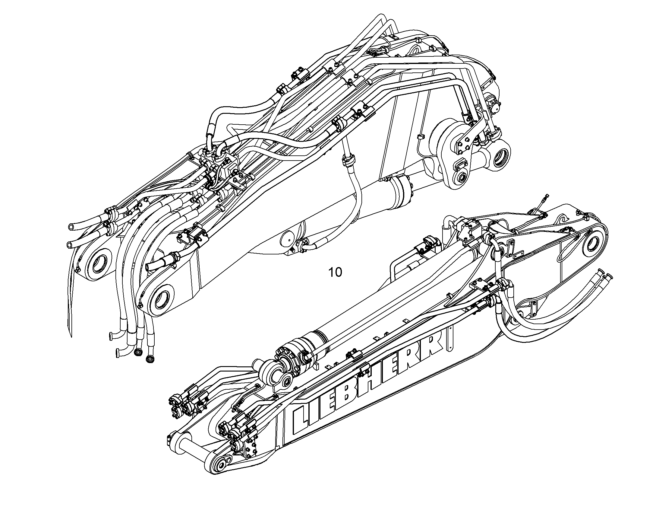 ПРОВОДКА МОНТАЖ AHS 10081634 LIEBHERR