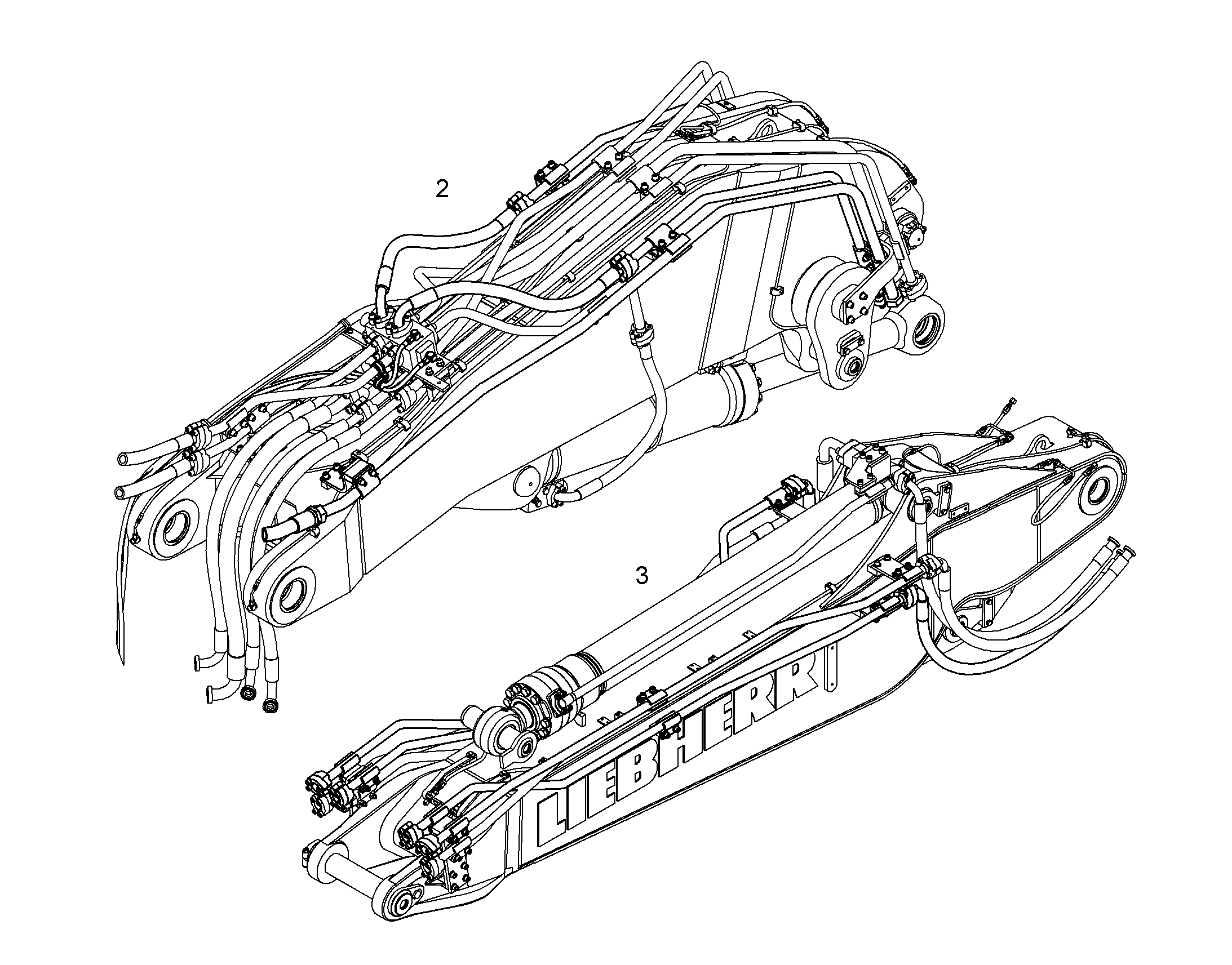 ПРОВОДКА МОНТАЖ AHS 10081635 LIEBHERR