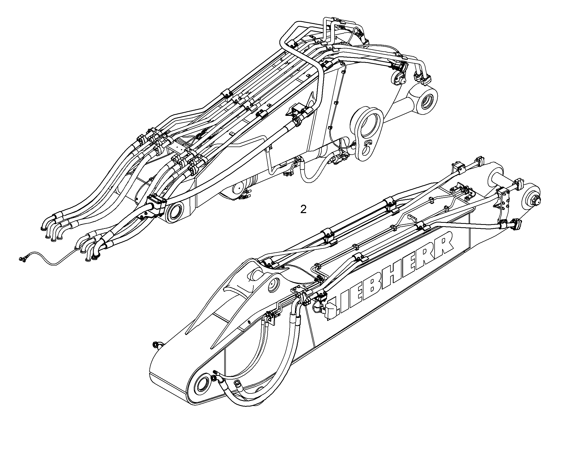 ПРОВОДКА МОНТАЖ AHS 10068212 LIEBHERR