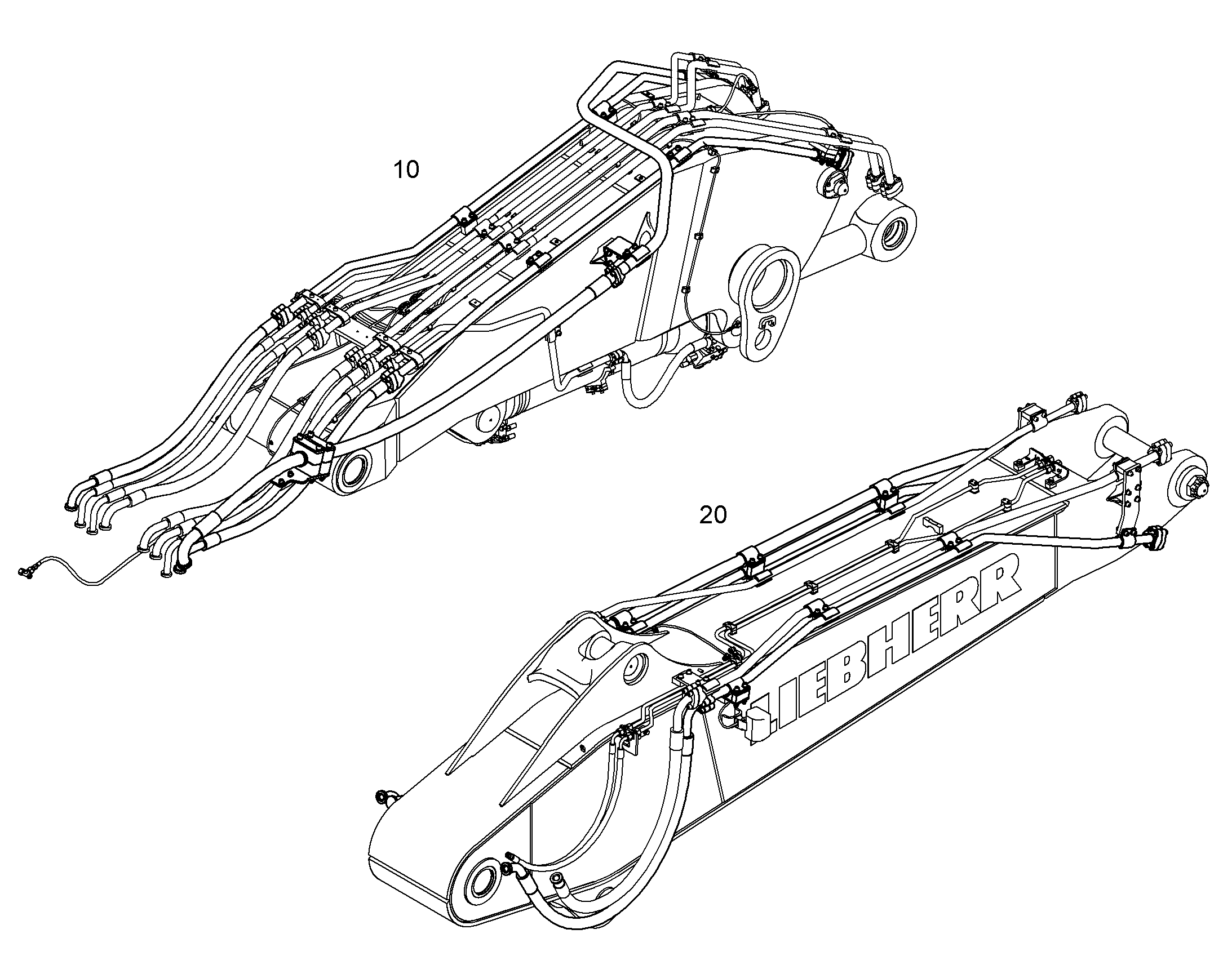 ПРОВОДКА МОНТАЖ AHS 10068213 LIEBHERR