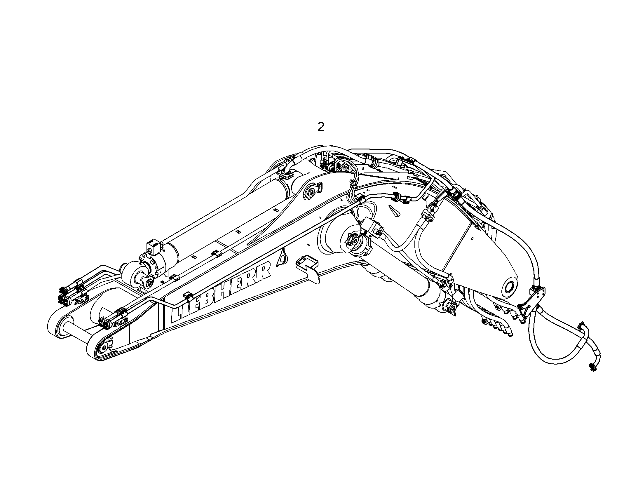 ПРОВОДКА МОНТАЖ AHS 10084742 LIEBHERR