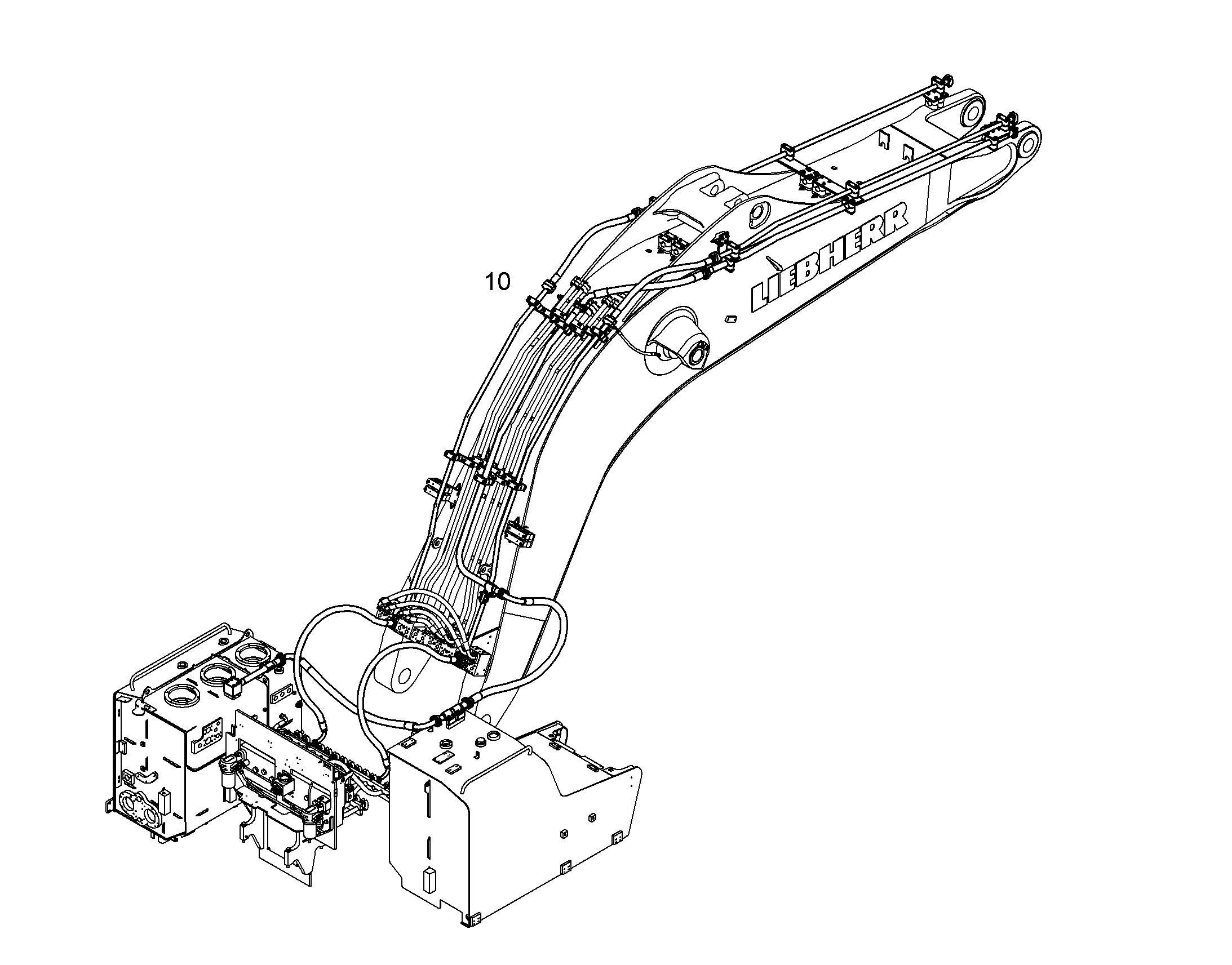 ПРОВОДКА МОНТАЖ AHS 10094646 LIEBHERR