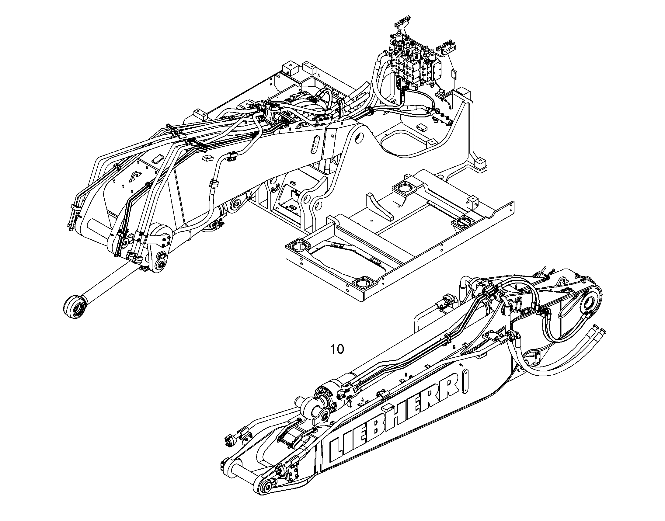ЗАЩ.ТРУБЫ ЦИЛ.РУК. 10084696 LIEBHERR