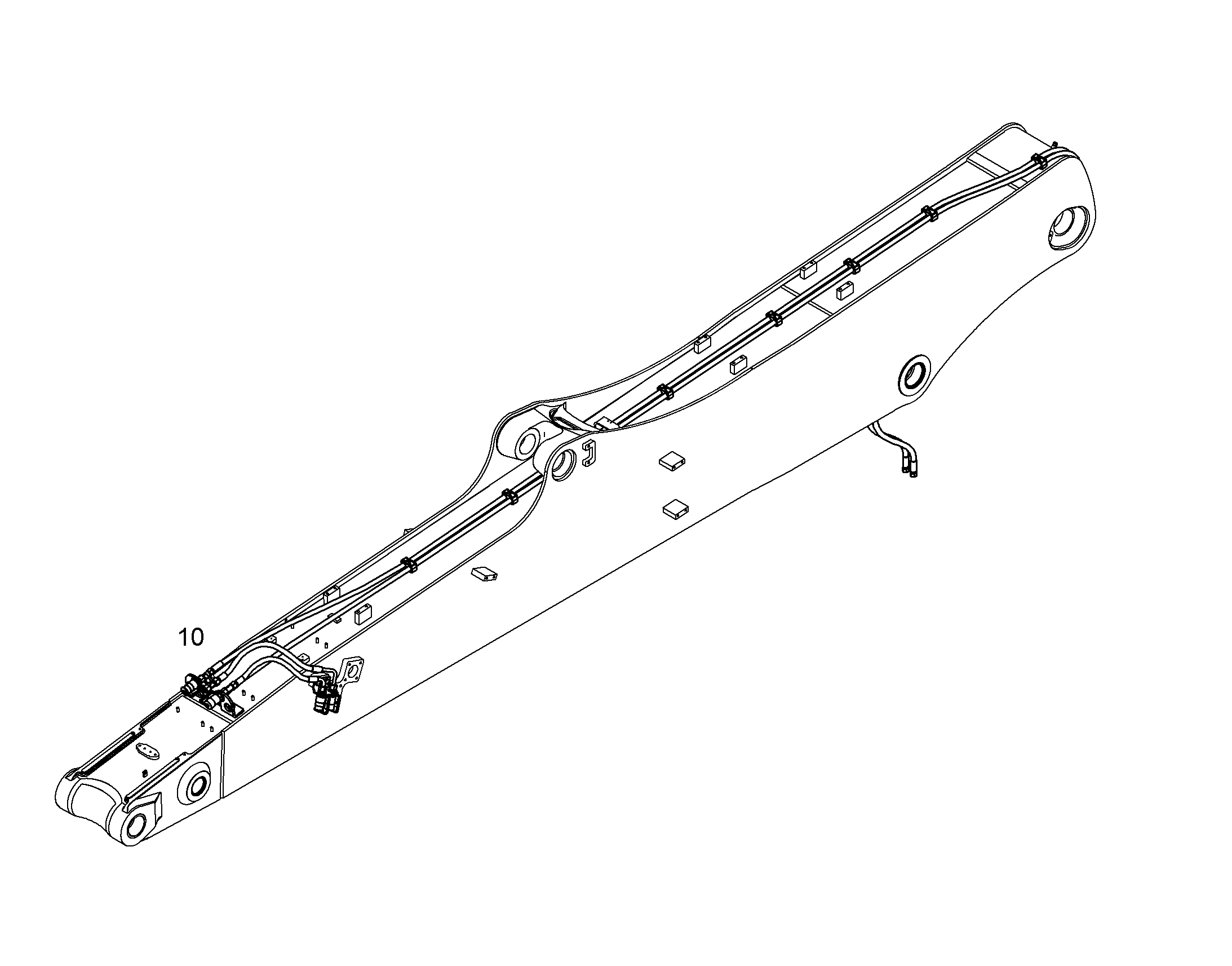 ПРОВОДКА ПРИВОД МЕХ. ПОВОРОТА 10087320 LIEBHERR