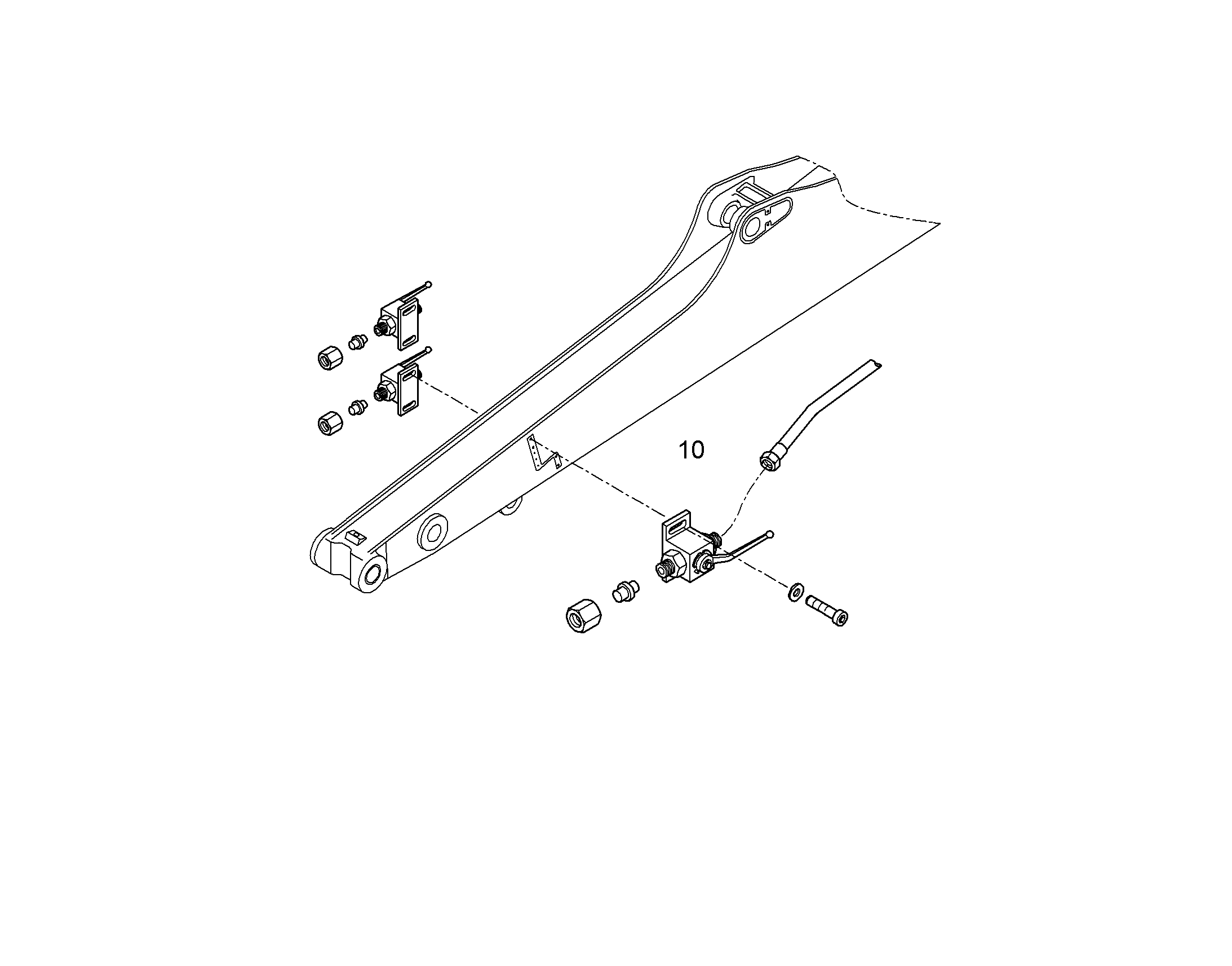 ПРОВОДКА МОНТАЖ AHS 10052145 LIEBHERR