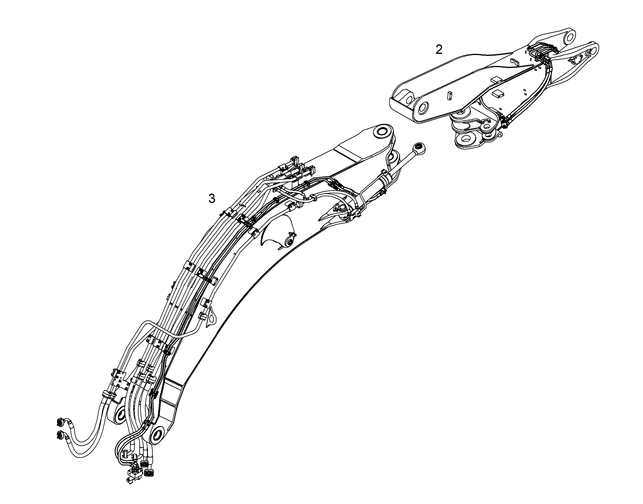 ПРОВОДКА ПРИВОД МЕХ. ПОВОРОТА 10089123 LIEBHERR