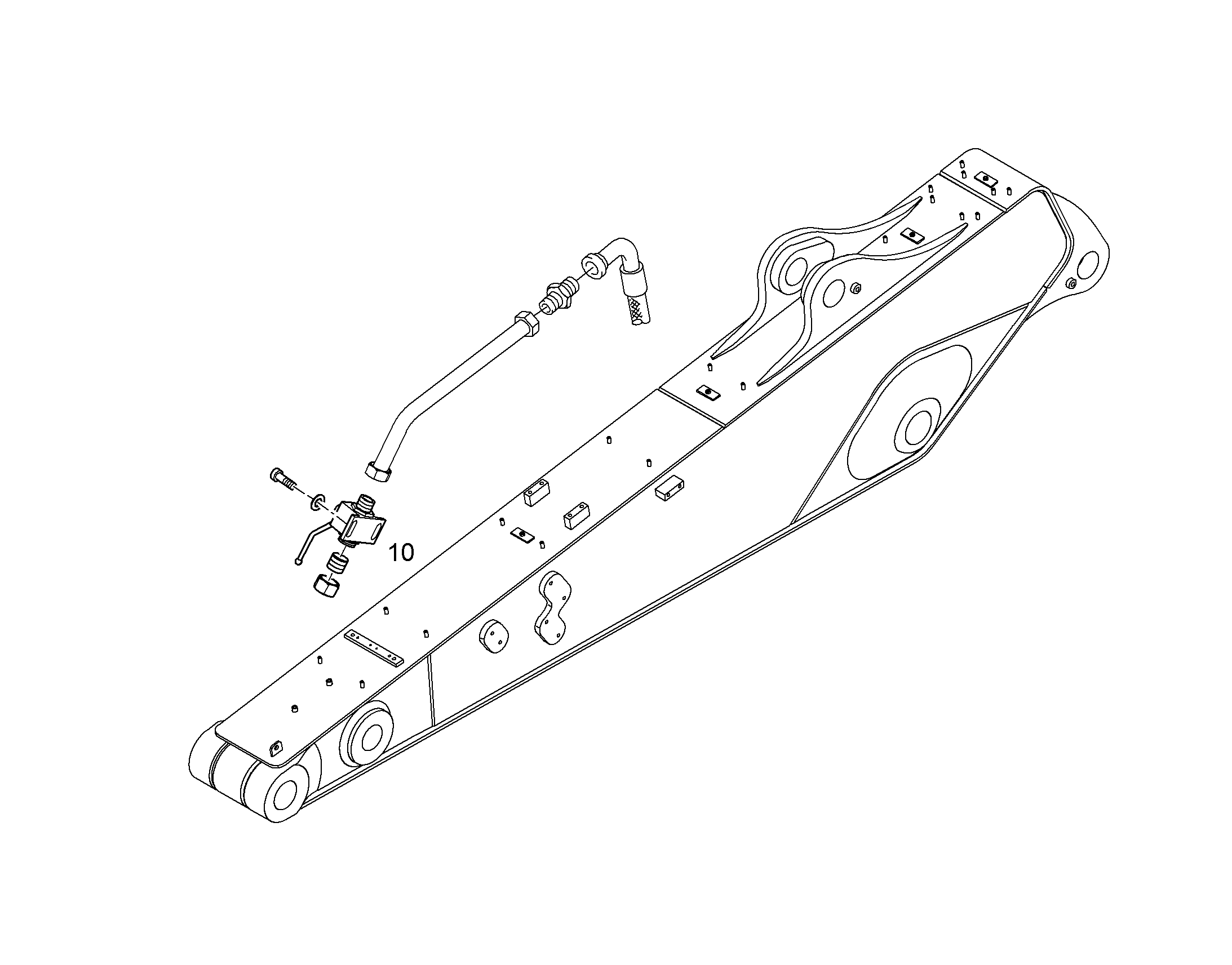 ПРОВОДКА МОНТАЖ AHS 10072707 LIEBHERR