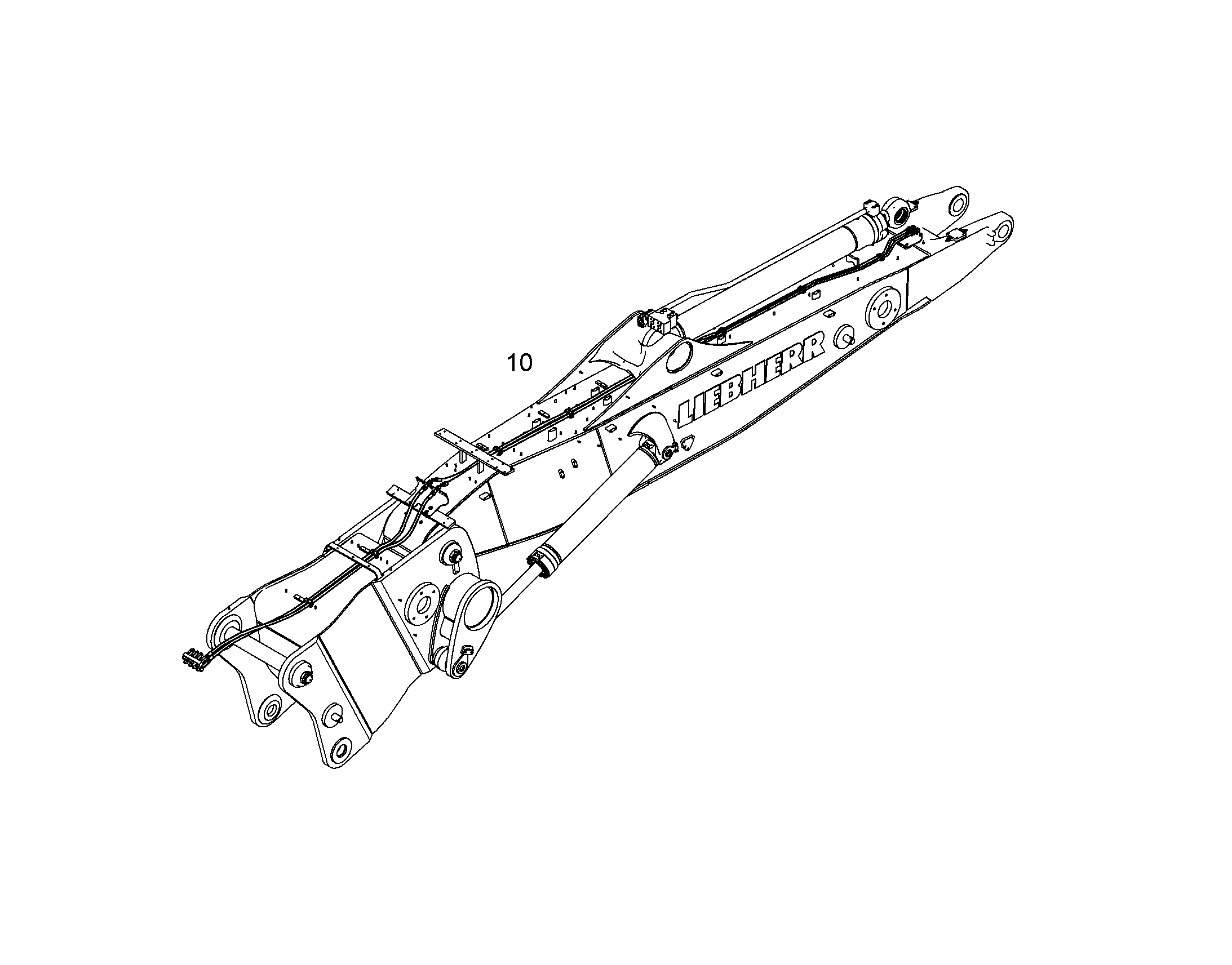 ПРОВОДКА ПРИВОД МЕХ. ПОВОРОТА 10093717 LIEBHERR