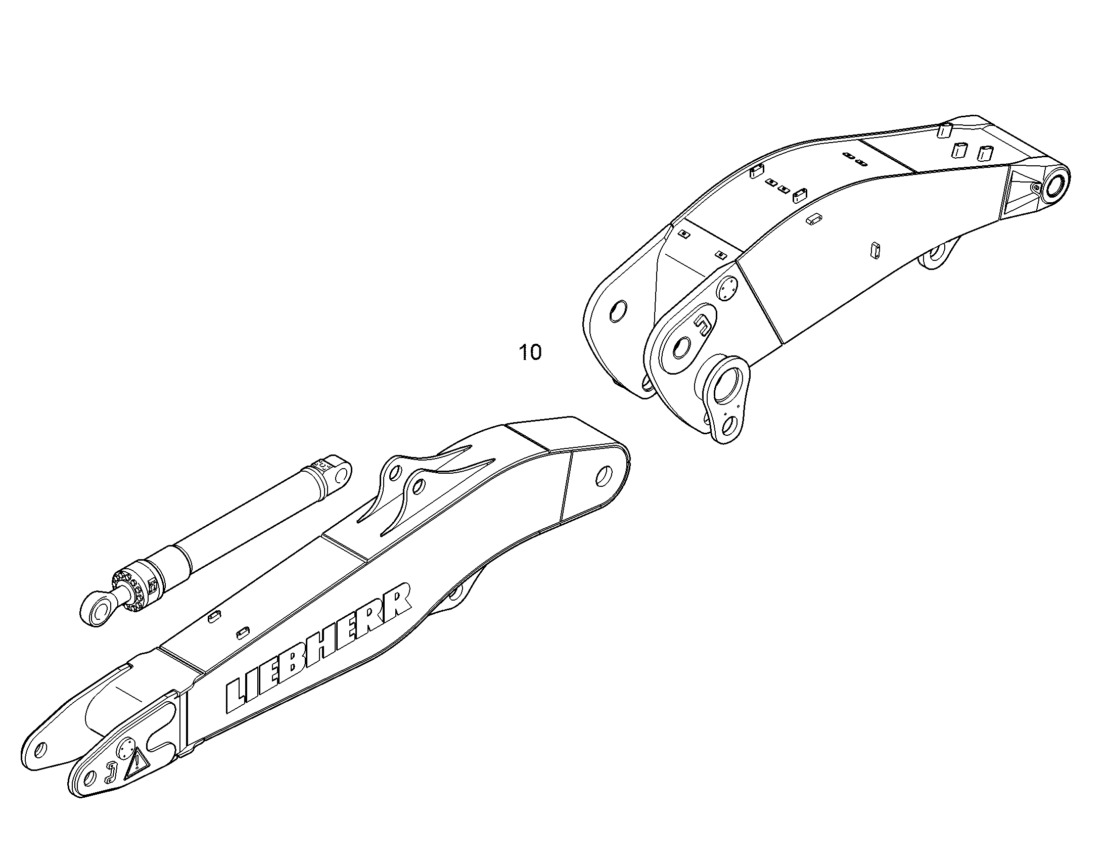 ЗАЩ.ТРУБЫ ЦИЛ.РУК. 10089995 LIEBHERR