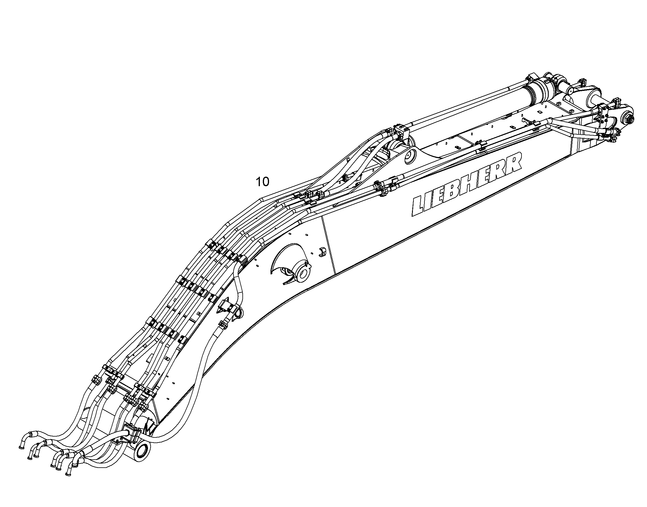 ПРОВОДКА МОНТАЖ AHS 10095317 LIEBHERR