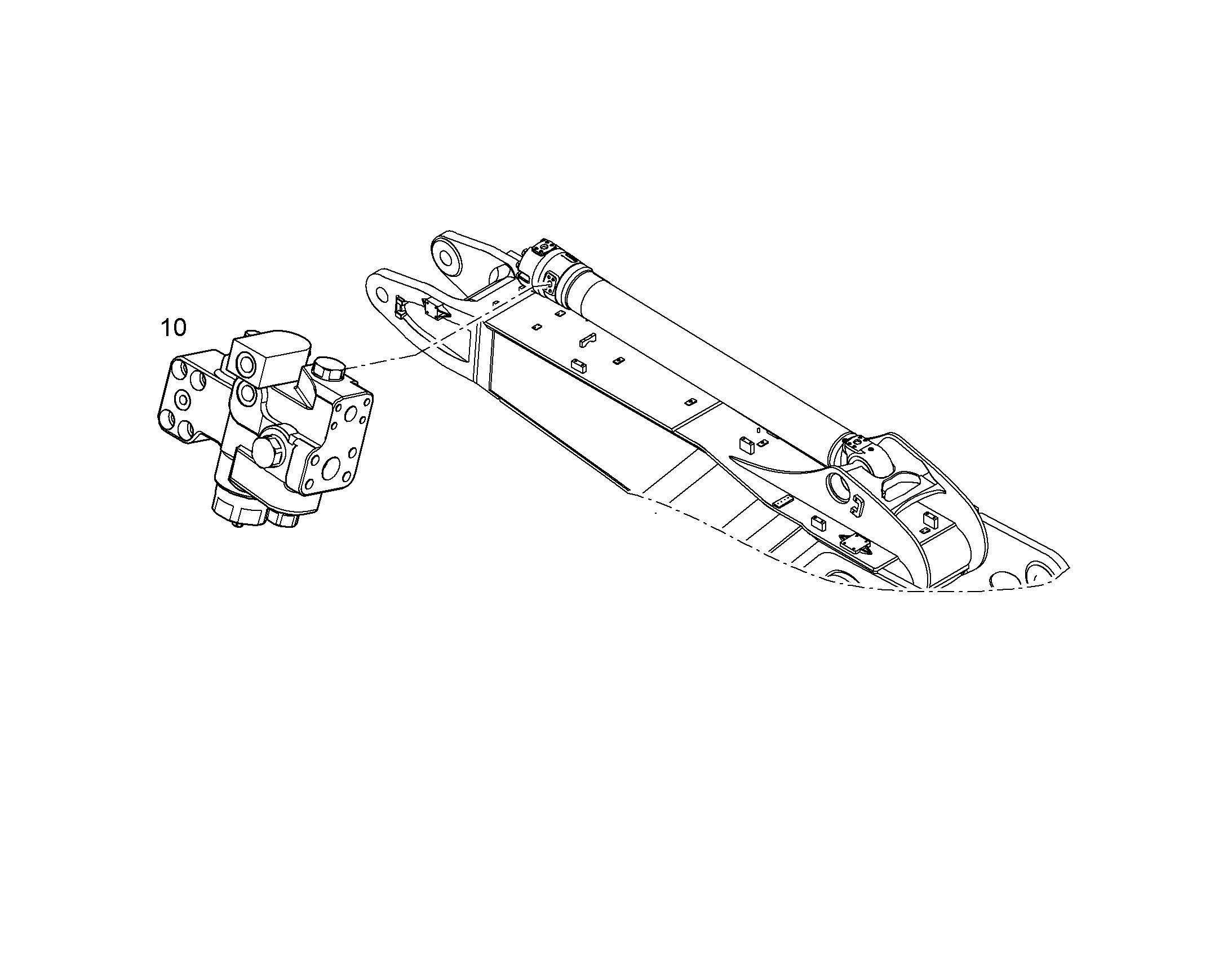 ЗАЩ.ТРУБЫ ЦИЛ.НАКЛ. 10378616 LIEBHERR
